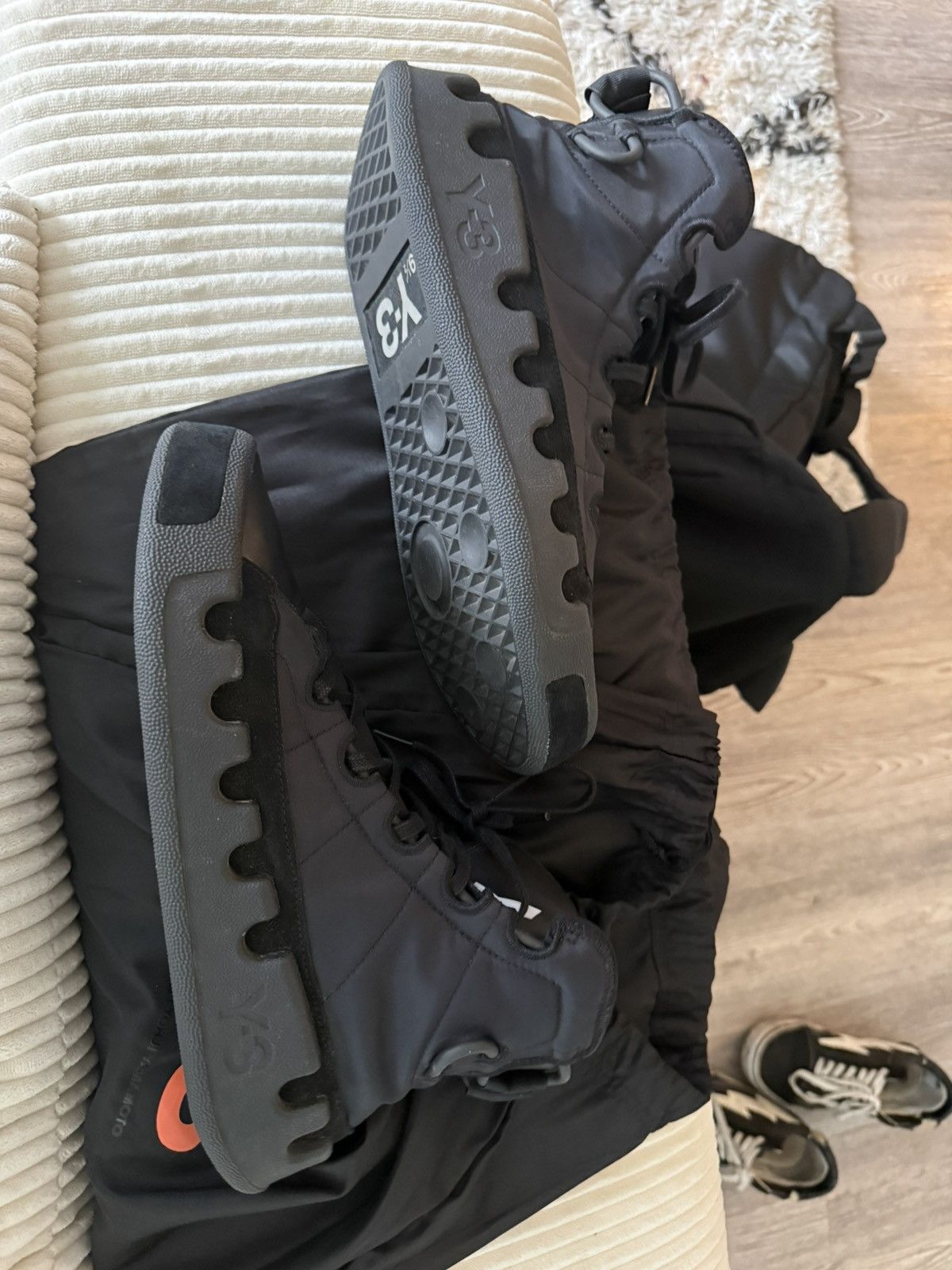 Yohji Yamamoto Y-3 Kasabaru Leather Black EF2559 FW19 Yohji Yamamot Size US 10 / EU 43 - 6 Thumbnail