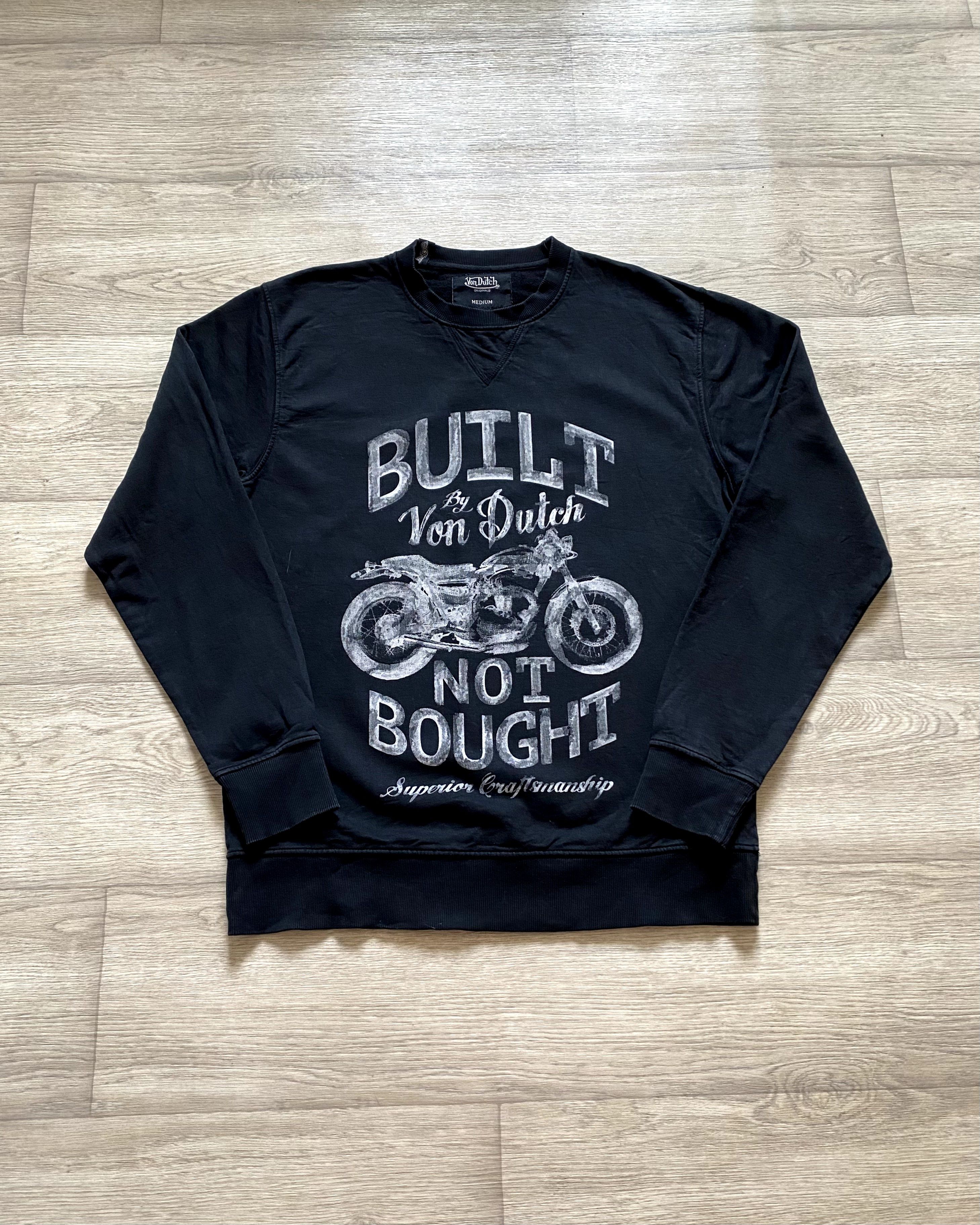 Vintage × Von Dutch VTG Von Dutch Biker Sweatshirt Y2K Streetwear Size US M / EU 48-50 / 2 - 1 Thumbnail