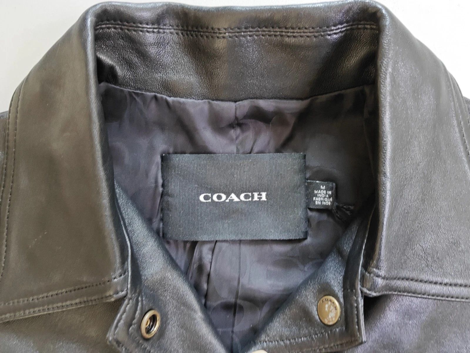 Coach Coach Women's Heritage C Snap Front Shrunken Jacket FTP 1018 Size M / US 6-8 / IT 42-44 - 4 Thumbnail