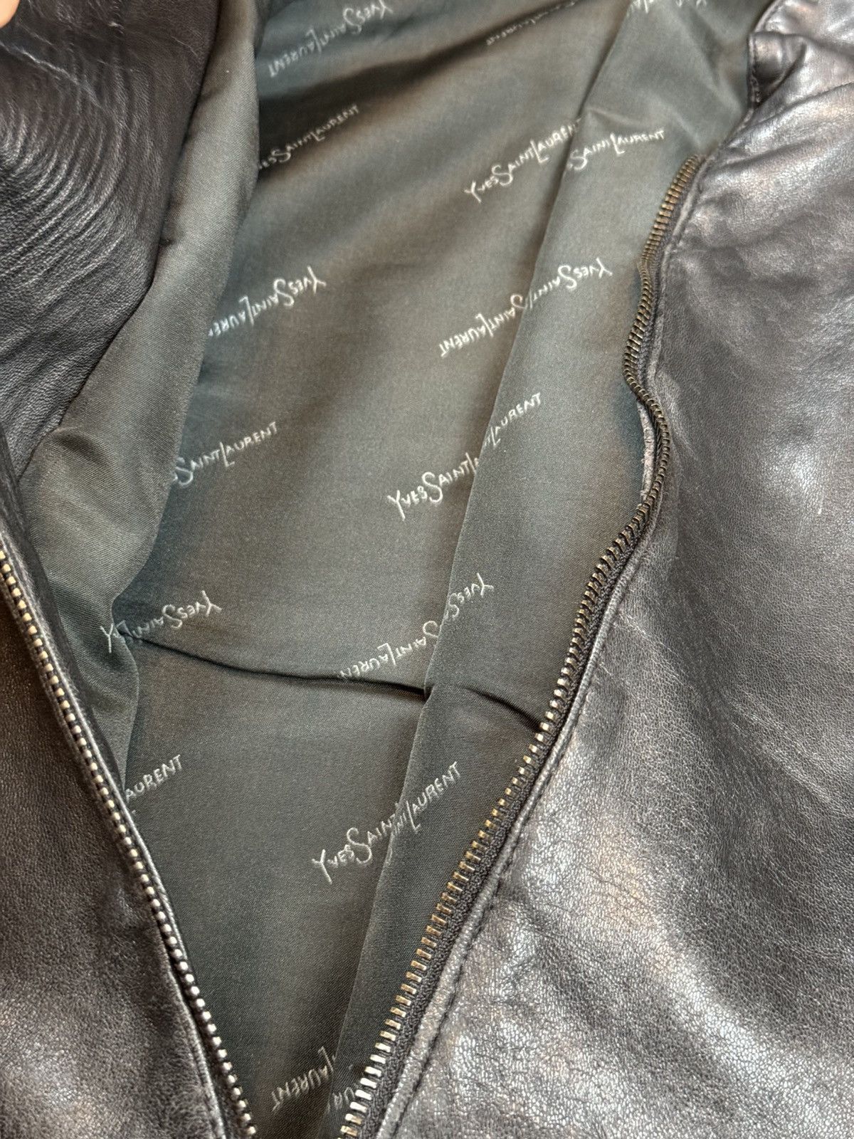 Yves Saint Laurent Vintage leather jacket Yves Saint Laurent original item Size US XL / EU 56 / 4 - 3 Thumbnail