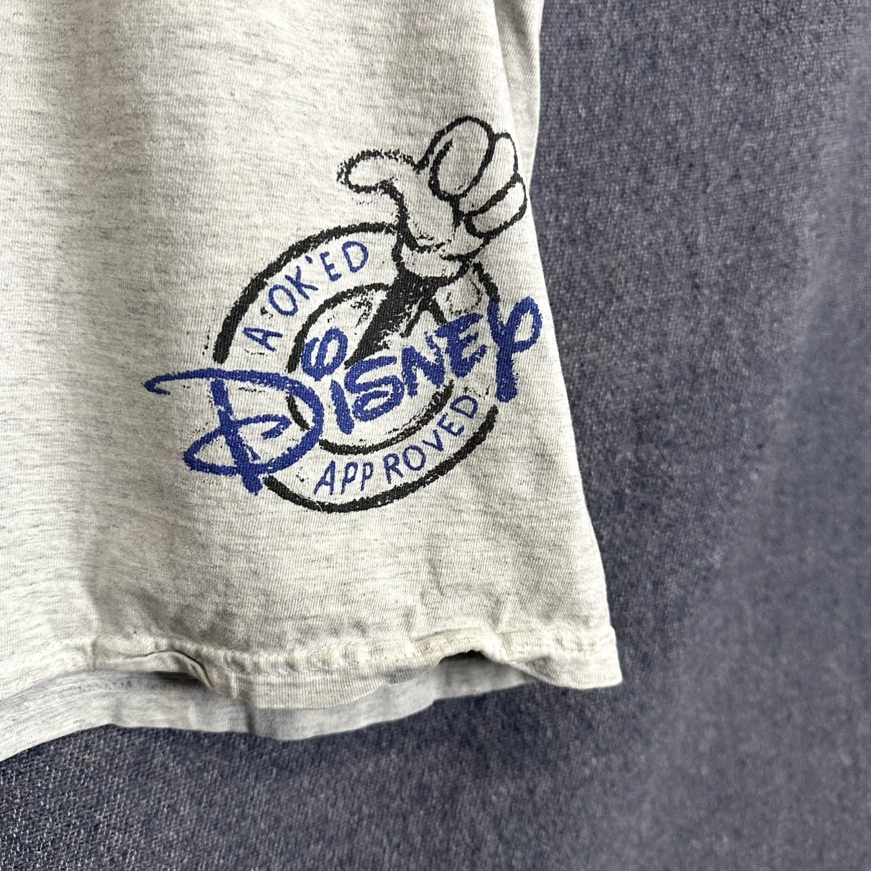 Disney VINTAGE Disney Mickey-Mouse The Original 90s Graphic Print T-Shirt Gray Large Mens Size US L / EU 52-54 / 3 - 5 Thumbnail