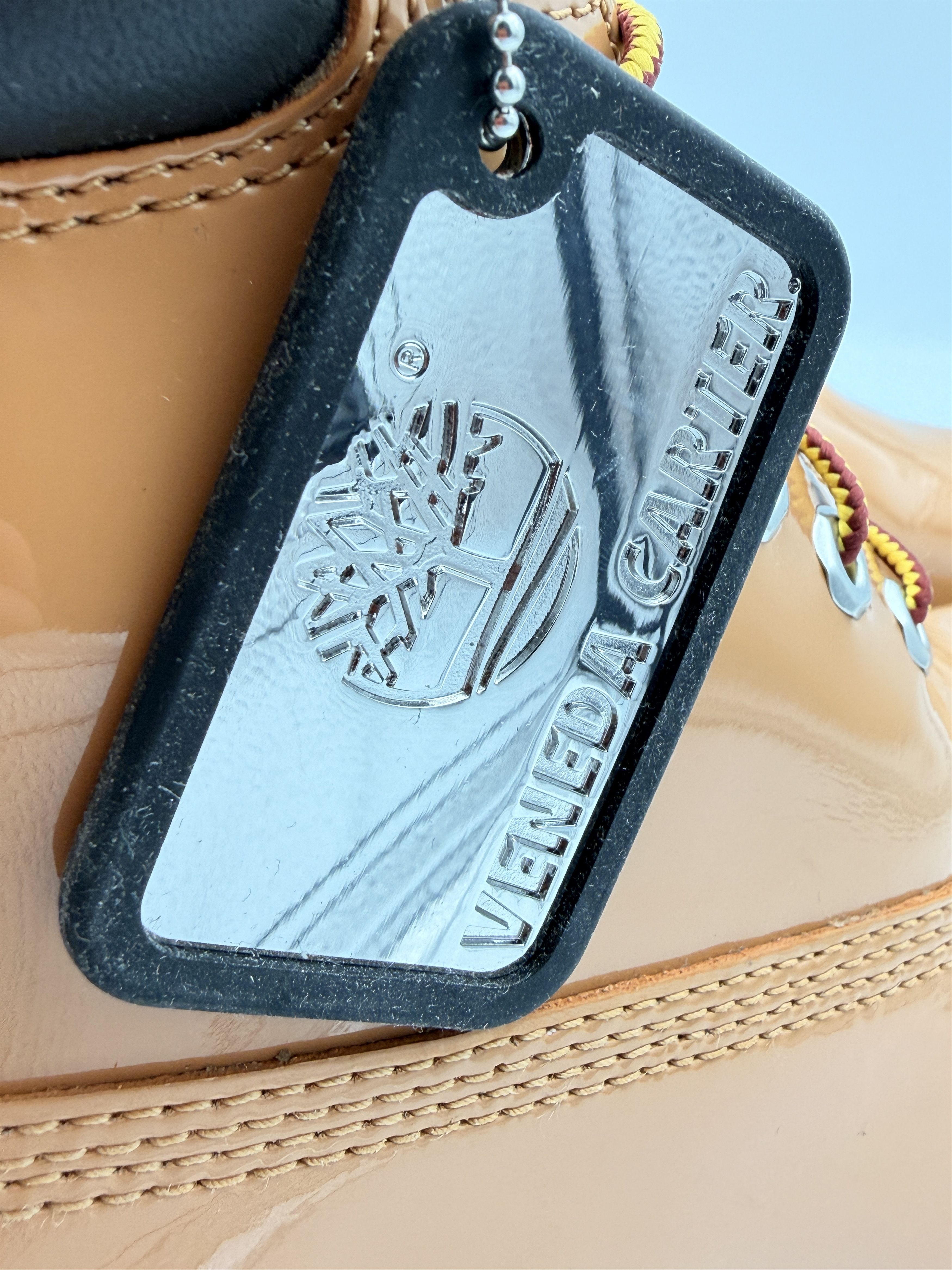 Timberland Veneda Carter Timberland 6" Boot Patent Leather Wheat Brown Size US 8.5 / EU 41-42 - 7 Thumbnail