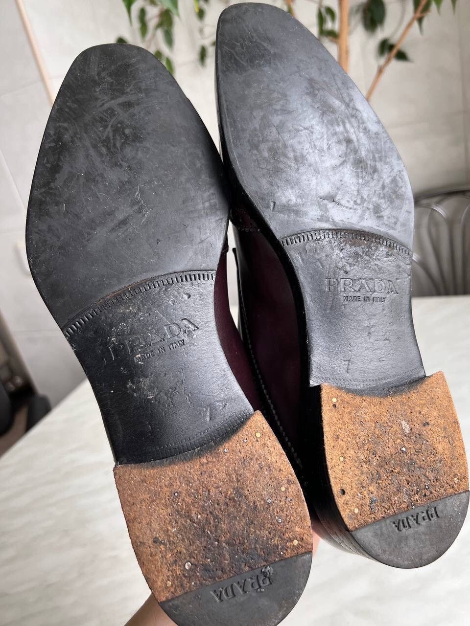 Prada × Vintage PRADA Brogue Oxfords Vintage y2k luxury grunge archive Size US 9 / EU 42 - 12 Thumbnail
