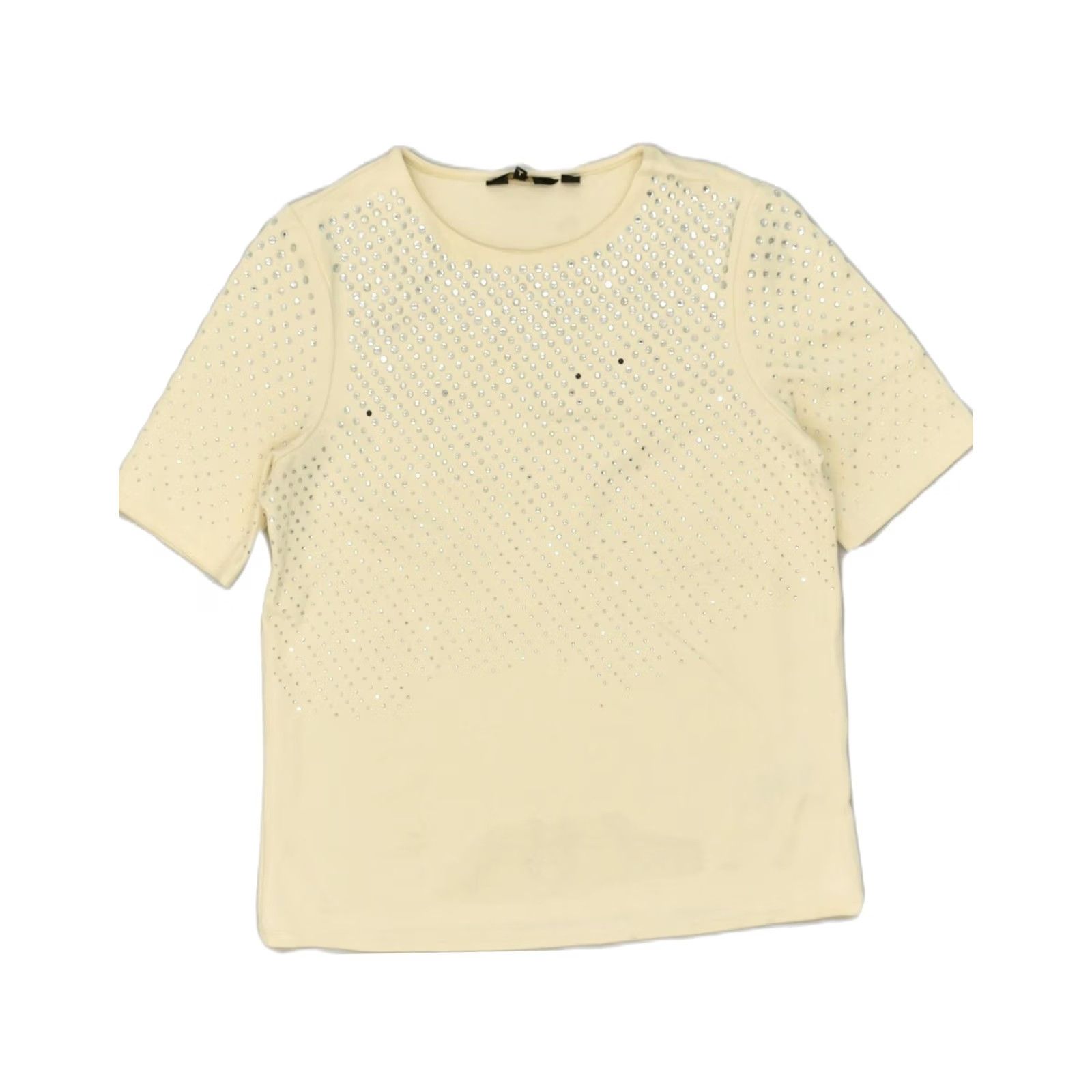 Ted Baker VINTAGE TED BAKER Womens Blouse Top Size 2 Small Beige Viscose AB25 S Beige Solid Designer Pullover Size S / US 4 / IT 40 - 2 Thumbnail