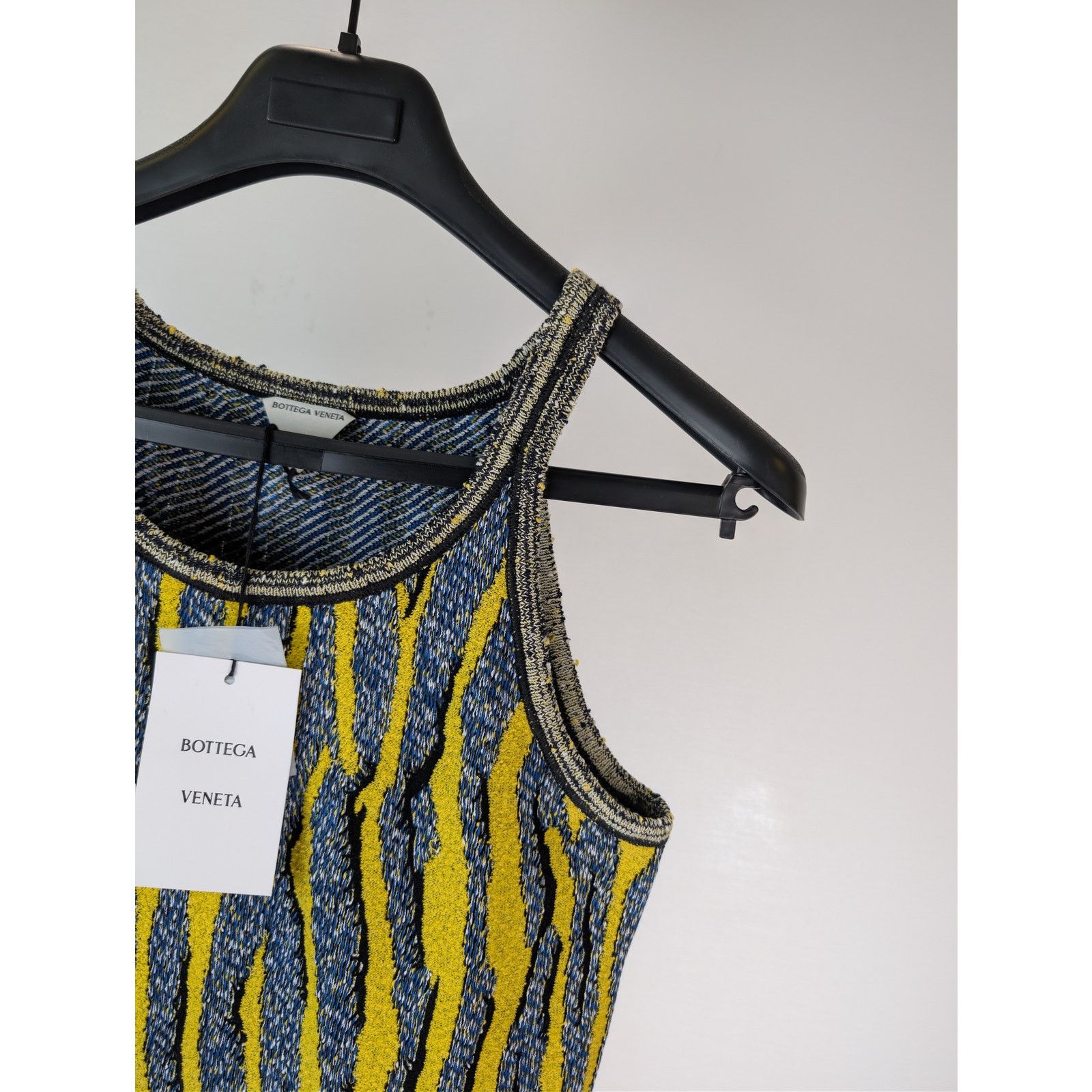 Bottega Veneta o1rshd1 Animal Jacquard Tank Top in Yellow / Blue Size US S / EU 44-46 / 1 - 5 Thumbnail