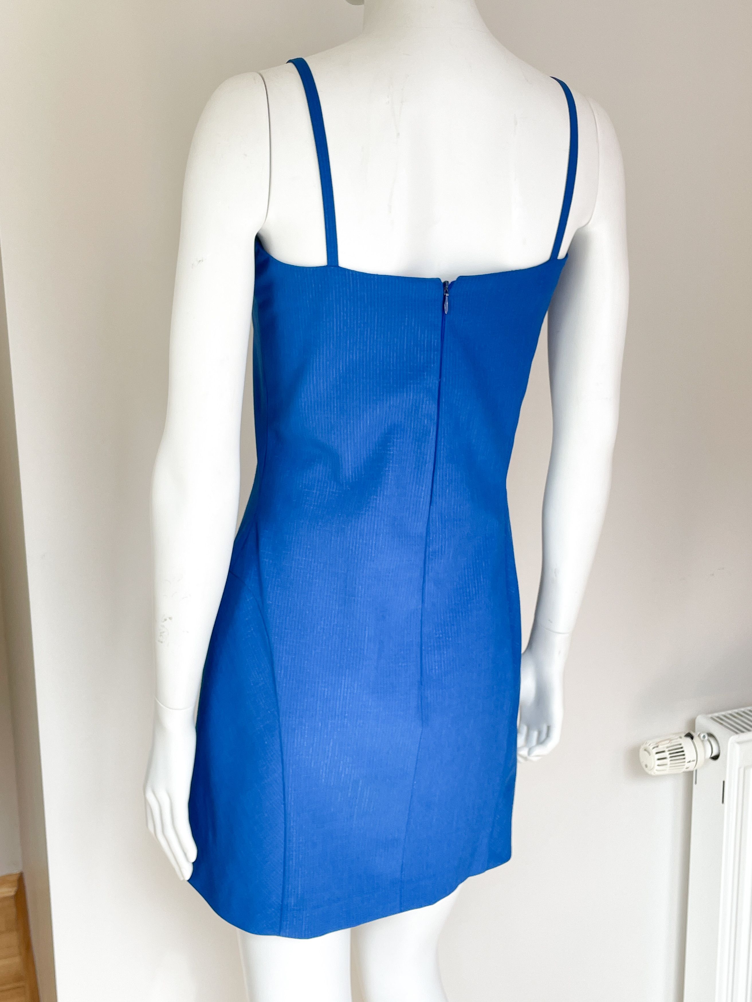 Versace Jeans Couture blue strap dress Size XS / US 0-2 / IT 36-38 - 3 Thumbnail