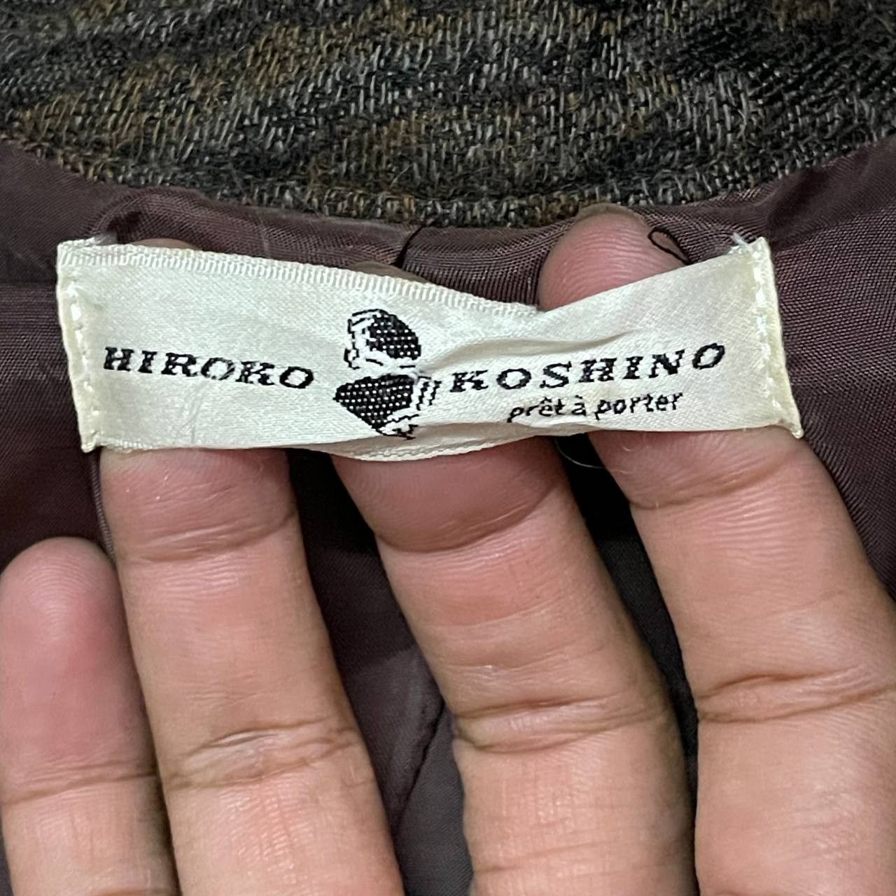 Hiroko Koshino Homme 💥Rare Hiroko Koshino Wool Dress Gown with Scarf Vintage Size S / US 4 / IT 40 - 9 Thumbnail