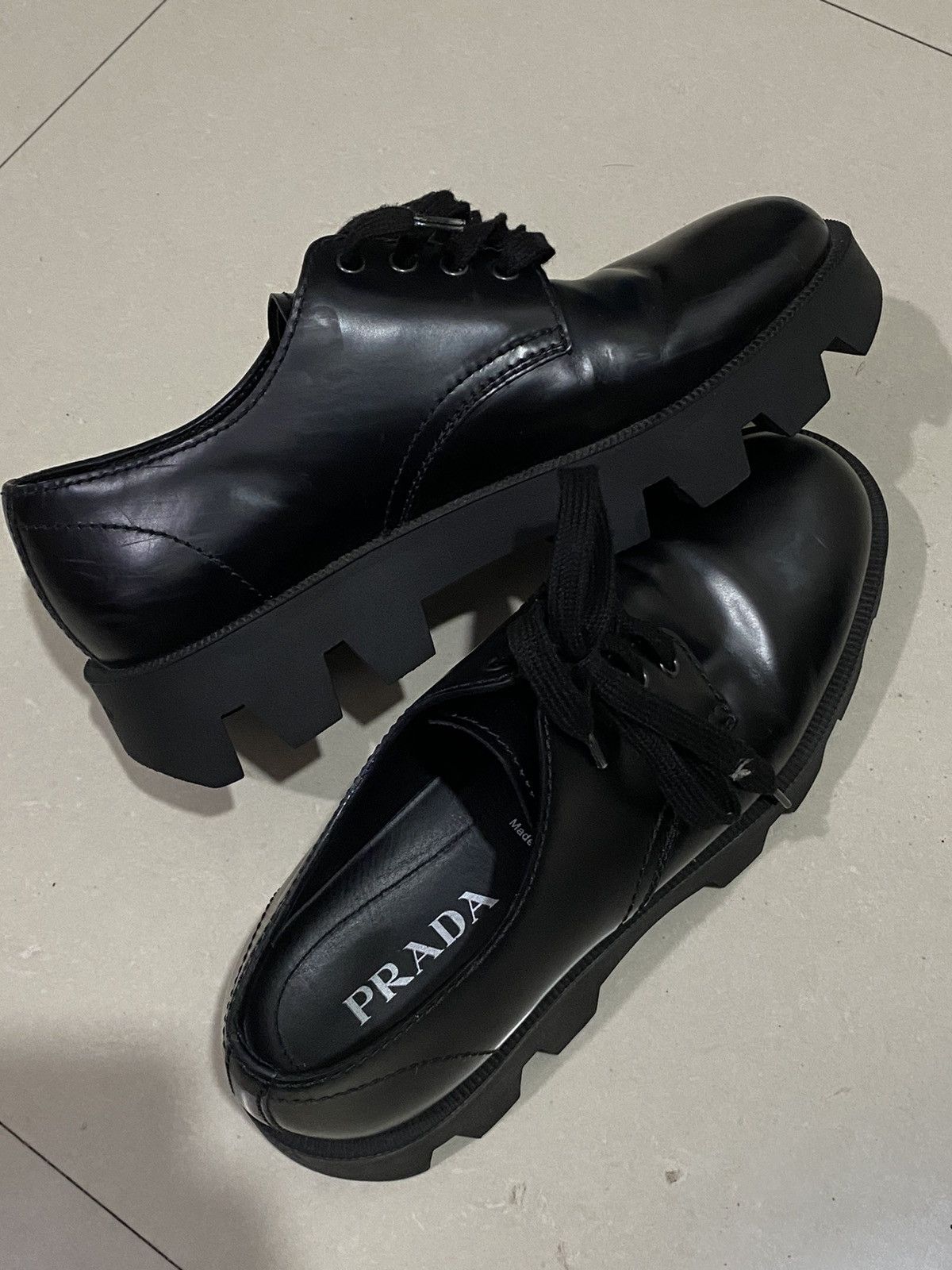 Prada PRADA Leather Derby Shoes Size US 9.5 / EU 42-43 - 5 Thumbnail