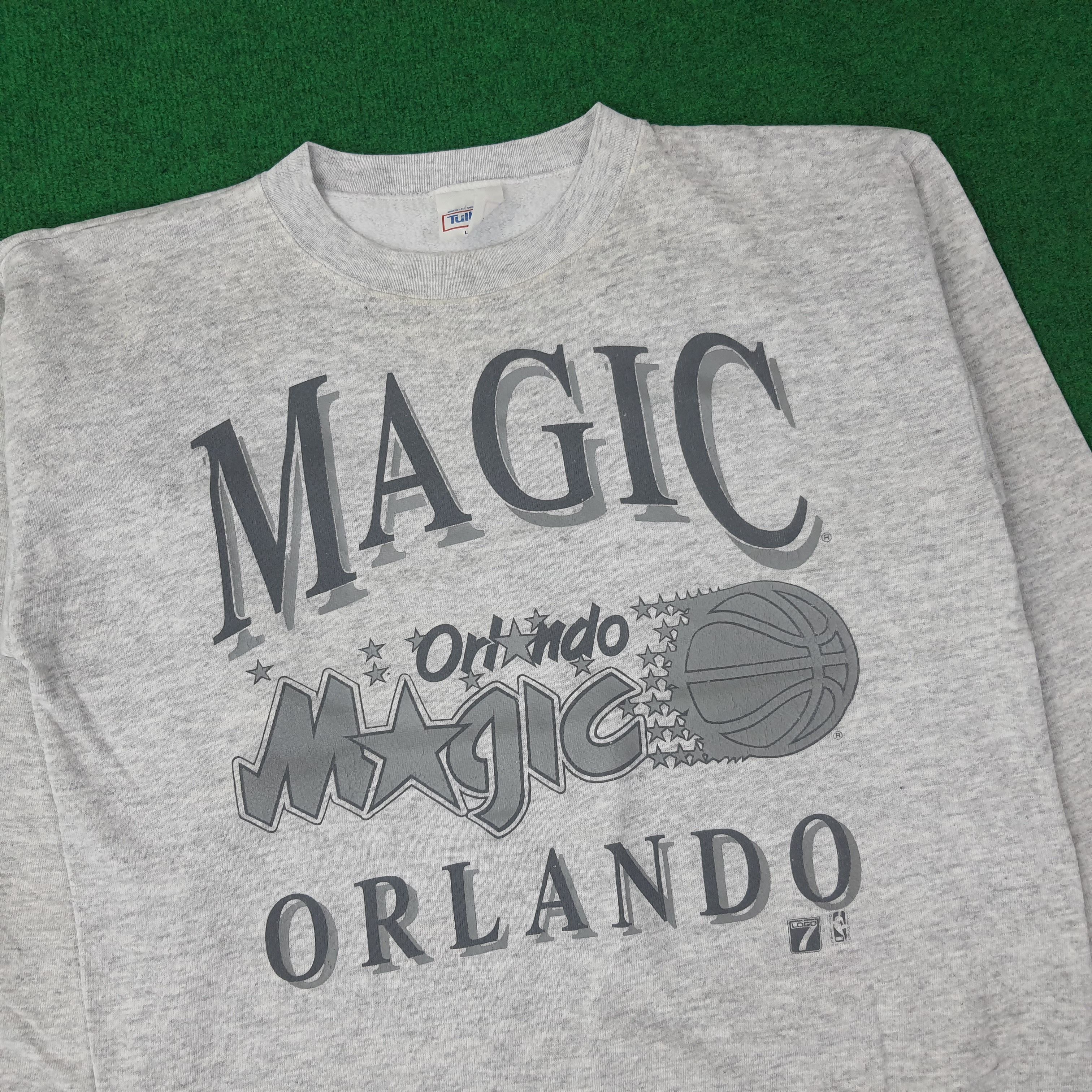 Tultex Vintage Orlando Magic Basketball Team Sweatshirt C257N10 Size US M / EU 48-50 / 2 - 2 Thumbnail