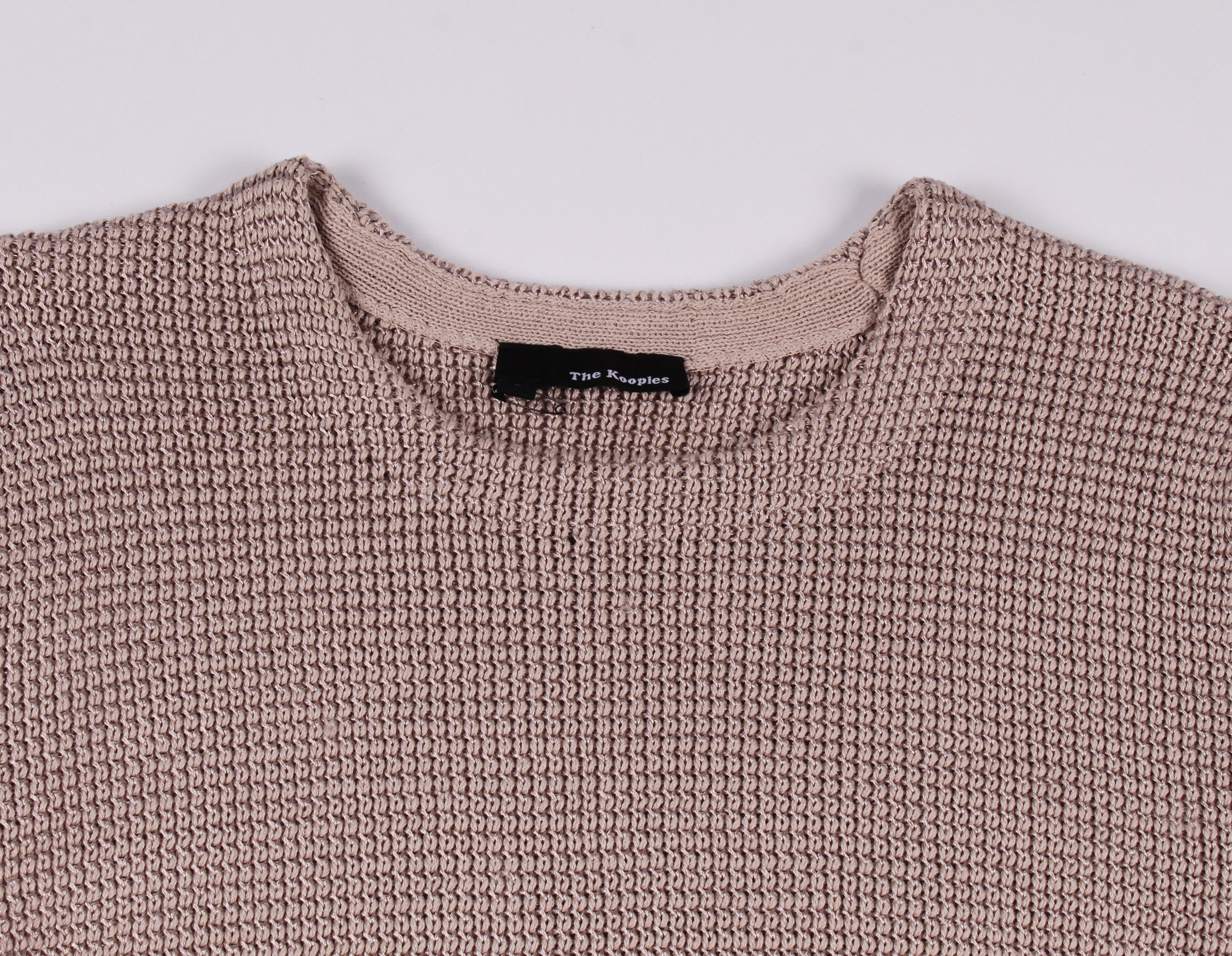 The Kooples The Kooples Knitted Cotton Beige Jumper Size US L / EU 52-54 / 3 - 2 Thumbnail