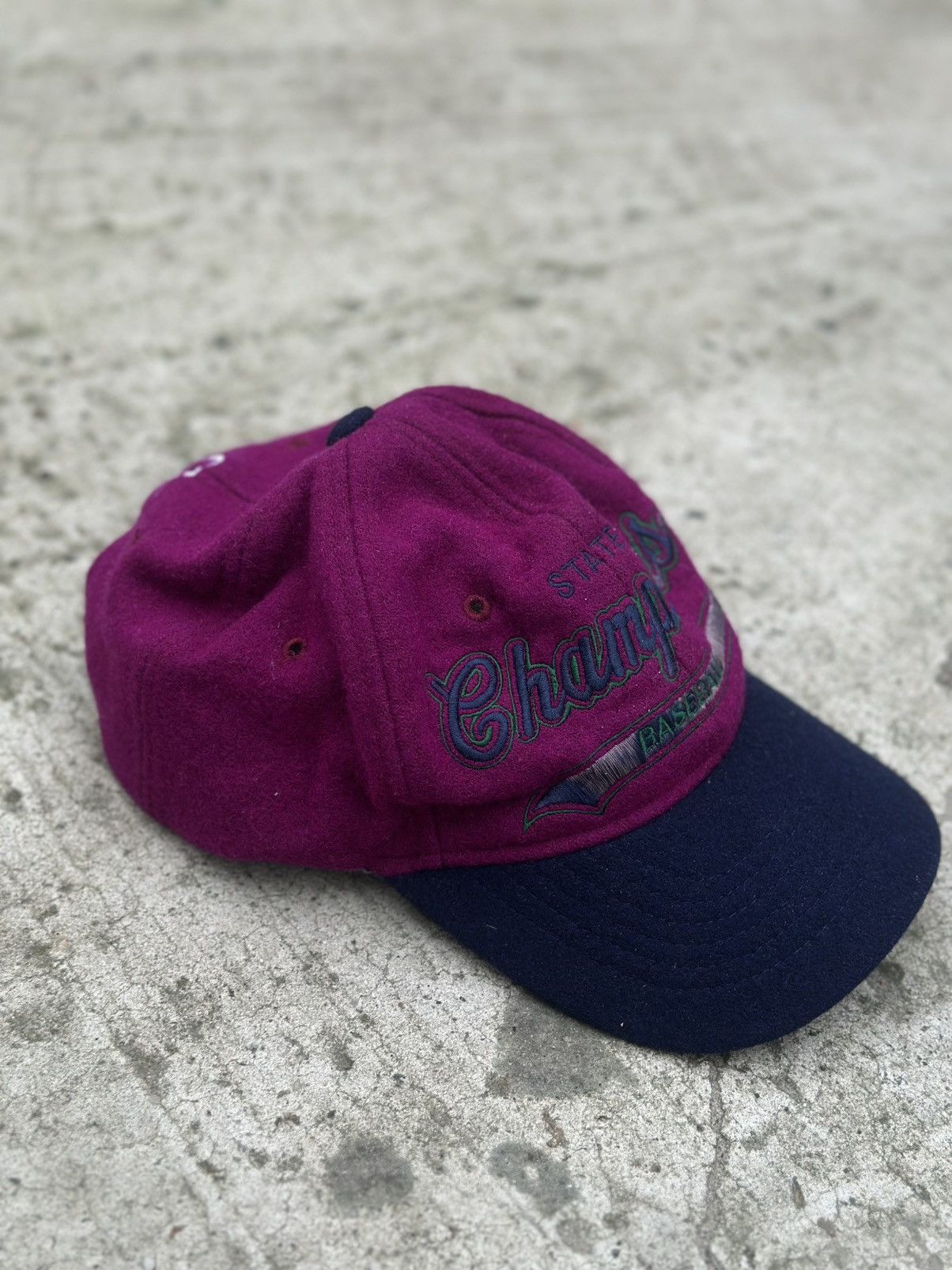Champion Vintage The State Champions Baseball GF Cap Hat Y2K 90s USA Size ONE SIZE - 11 Thumbnail