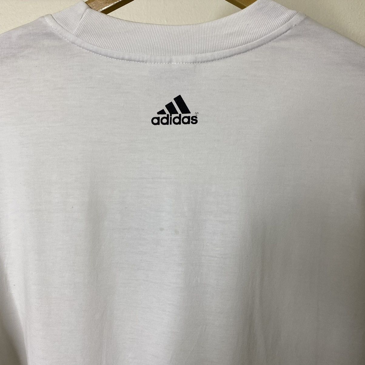 Adidas × Vintage Vintage 1990s Adidas Three Stripes Tee Size US L / EU 52-54 / 3 - 6 Thumbnail