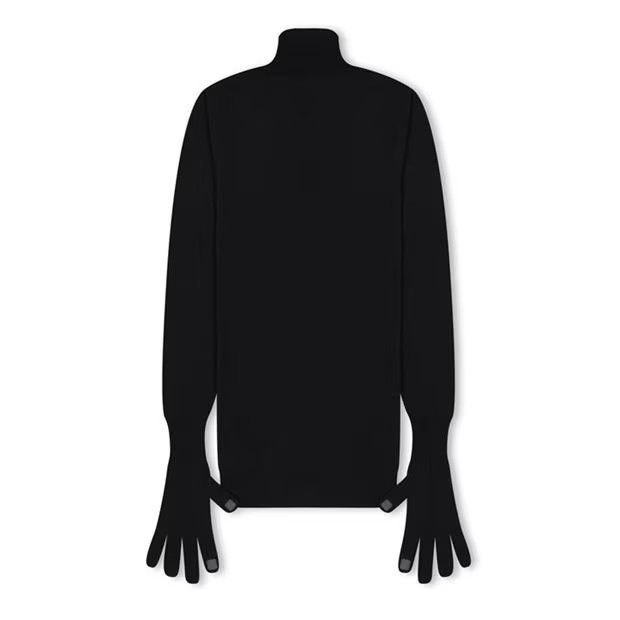 Balenciaga o1g2r1mq0924 Gloves Sweaters in Black Size S / US 4 / IT 40 - 1 Thumbnail