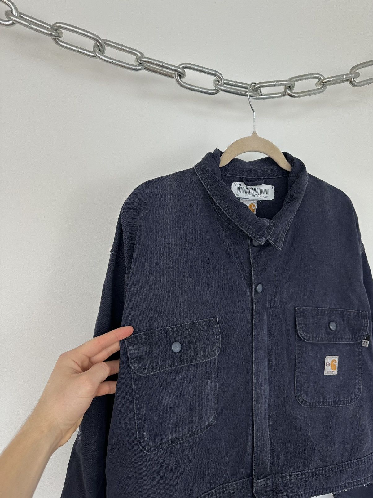 Carhartt Vintage Carhartt Flame Resistant USA Cropped Y2K Work Jacket Size US L / EU 52-54 / 3 - 6 Thumbnail