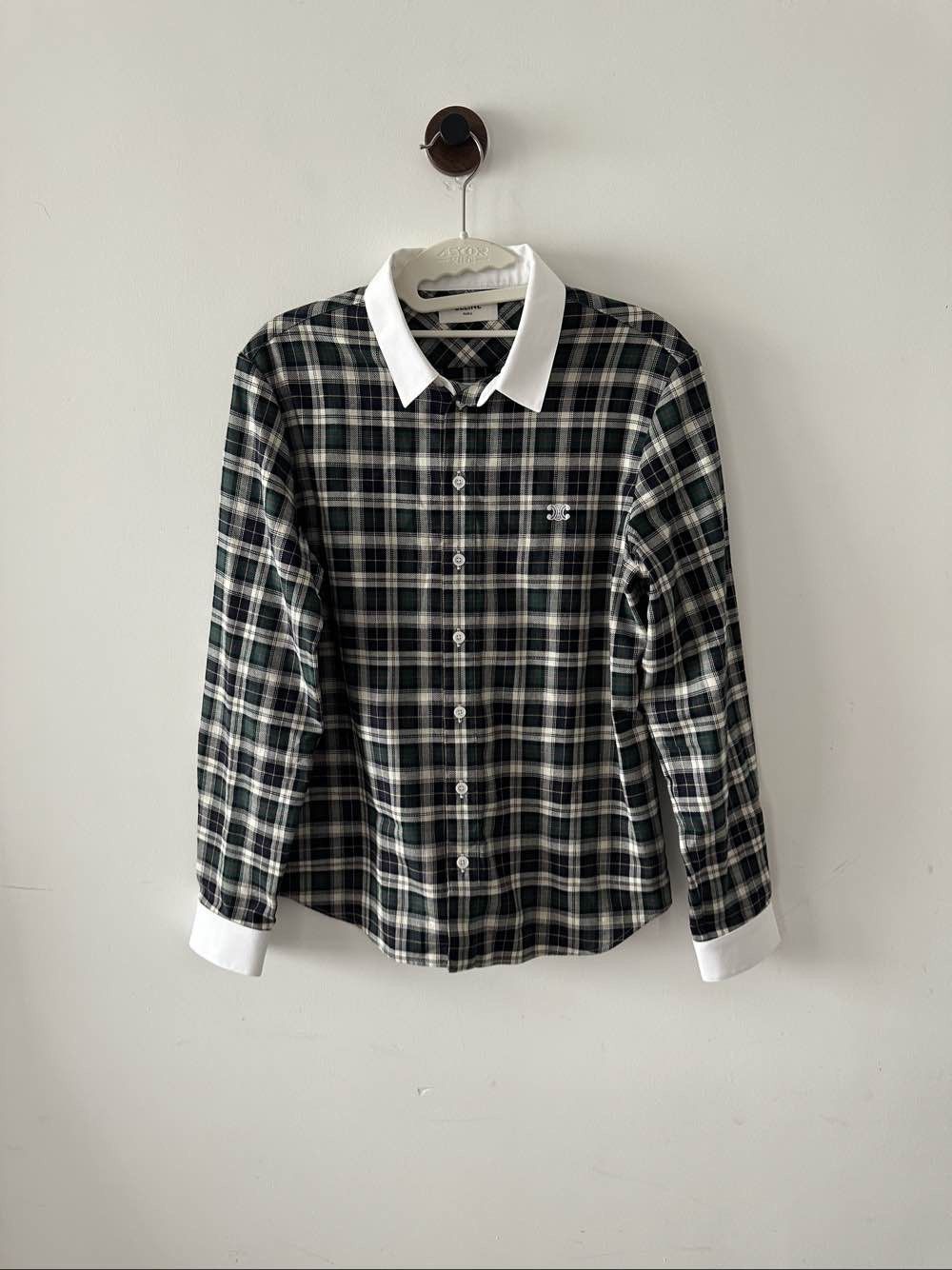 Celine Celine Plaid Cotton Button Up Shirt Size 38 Size S / US 4 / IT 40 - 1 Thumbnail