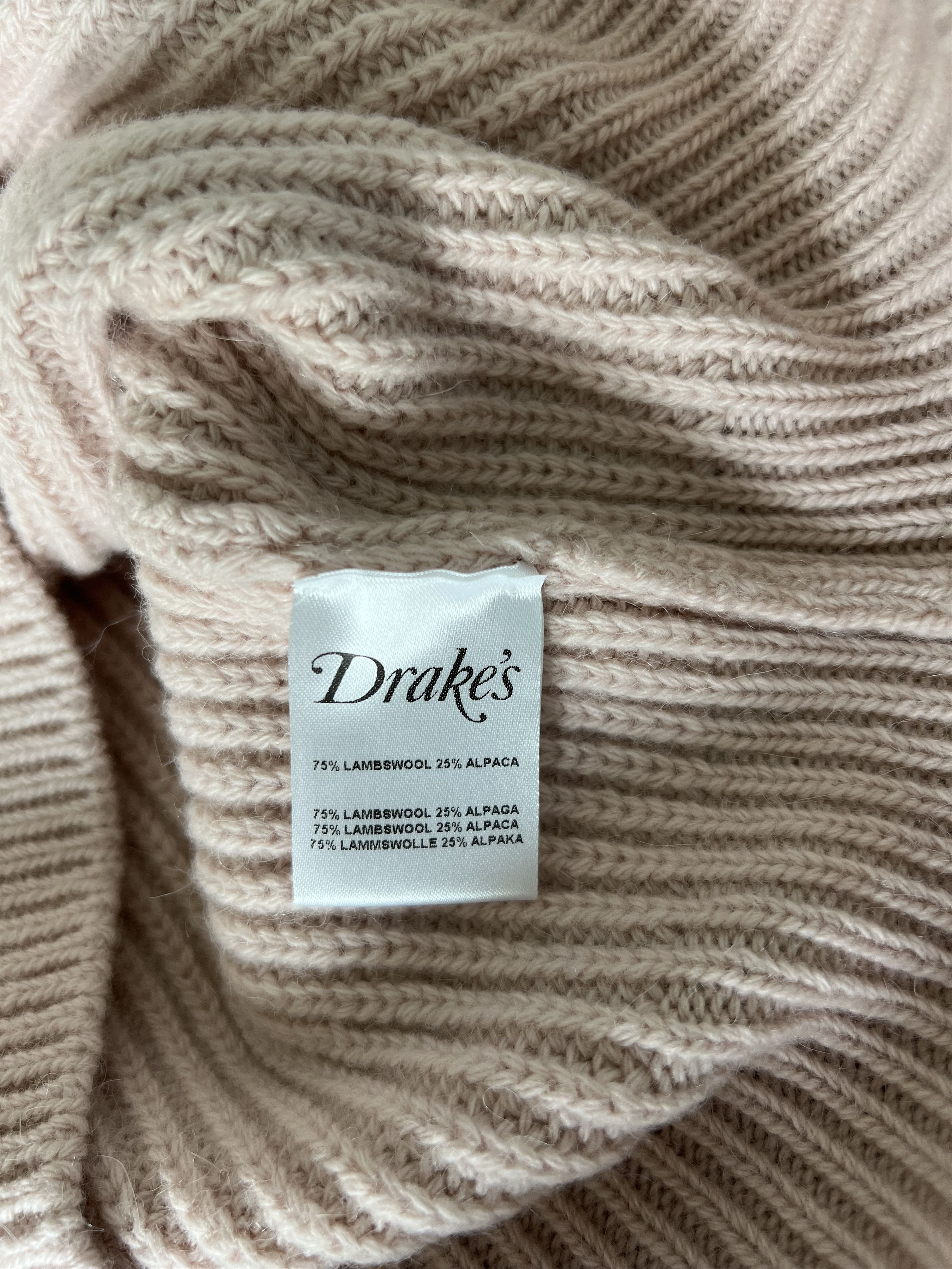 Aime Leon Dore × Drake's Aime Leon Dore Drake's Integral Collar Sweater in Pink Size US M / EU 48-50 / 2 - 7 Thumbnail
