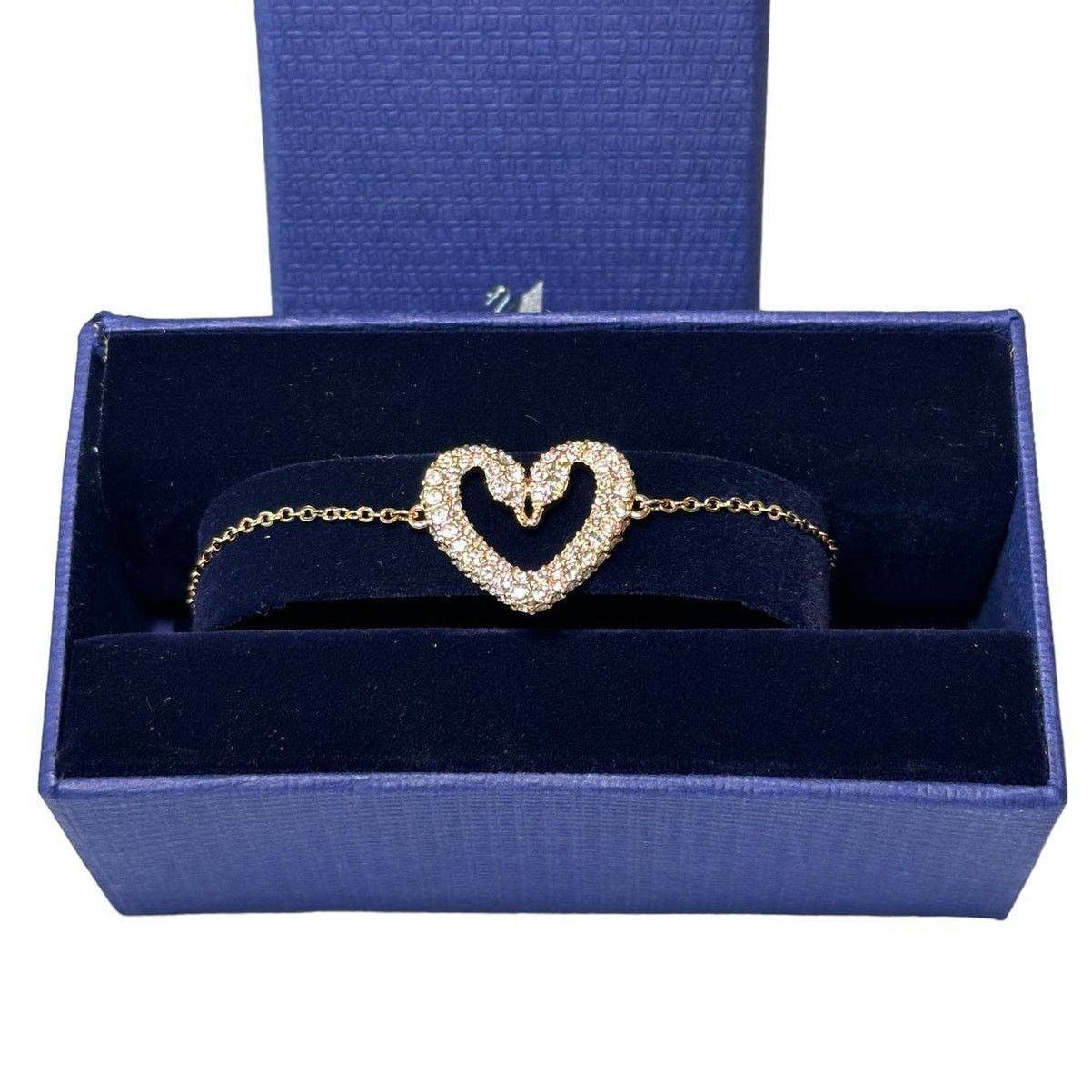 Swarovski Swarovski Una bracelet Heart, Medium, White, Rose gold Size ONE SIZE - 1 Thumbnail