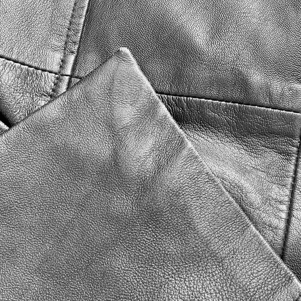 Vintage Super long Avant Garde Matrix leather maxi coat Size S / US 4 / IT 40 - 6 Thumbnail