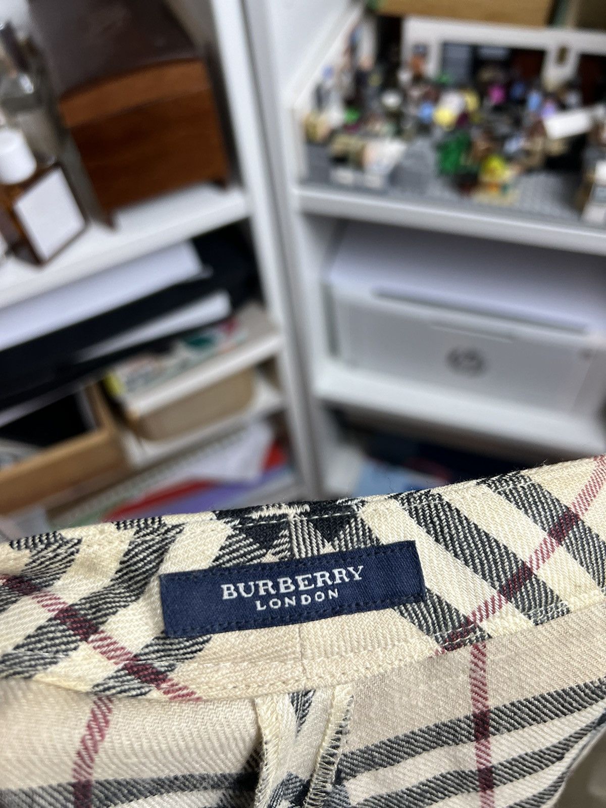 Burberry × Designer × Vintage Vintage y2k Burberry nova check wool pants XS old money 90s Size 26" / US 2 / IT 38 - 5 Thumbnail