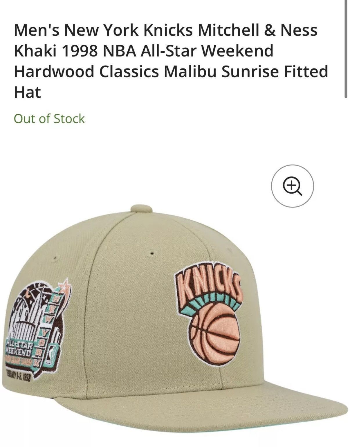 Mitchell & Ness × NBA Knicks All-Star Weekend Mitchell & Ness Fitted Hat Size ONE SIZE - 6 Thumbnail