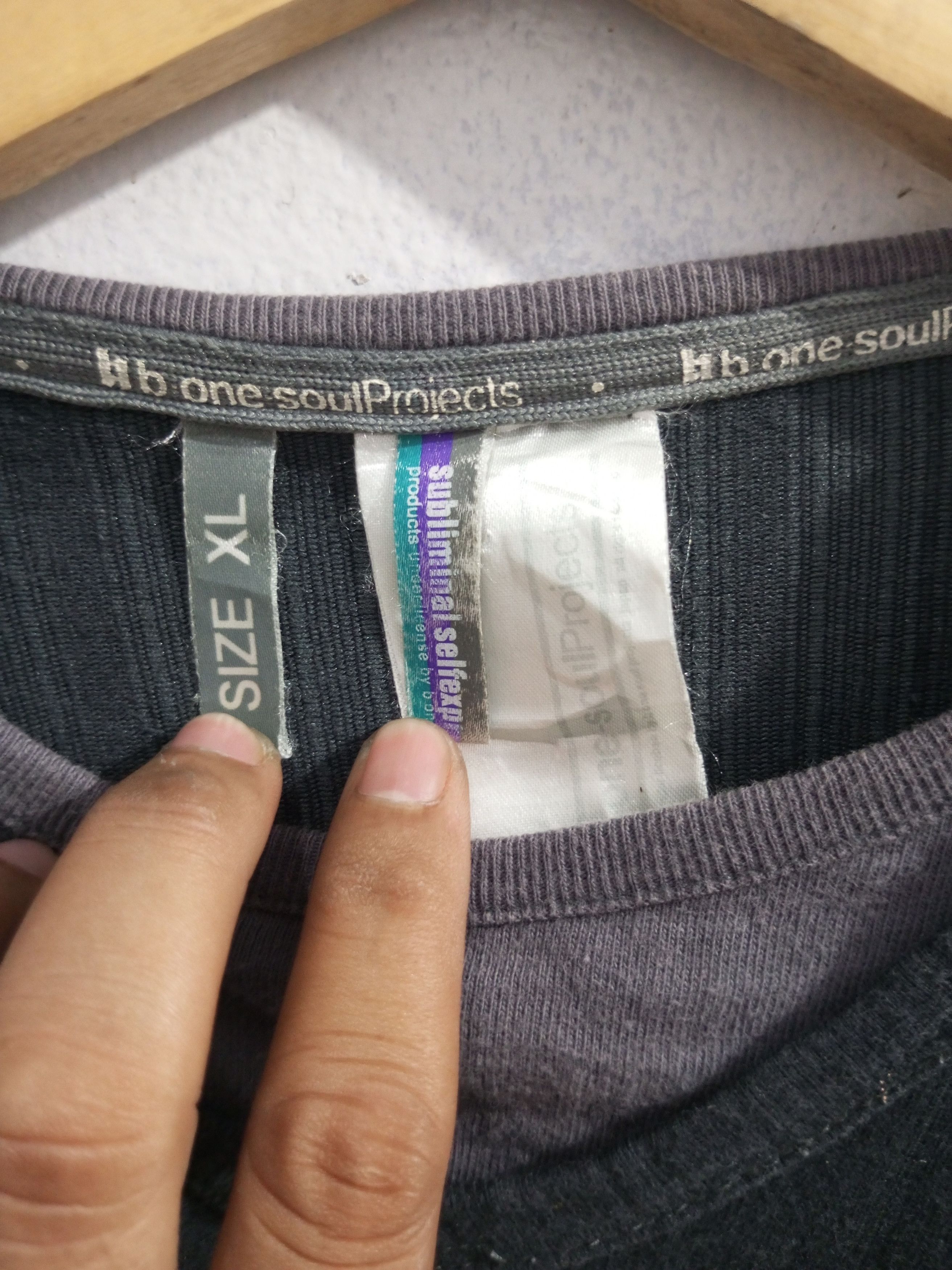 If Six Was Nine Vintage b one soul double layer long sleeve t shirt Size US L / EU 52-54 / 3 - 9 Thumbnail