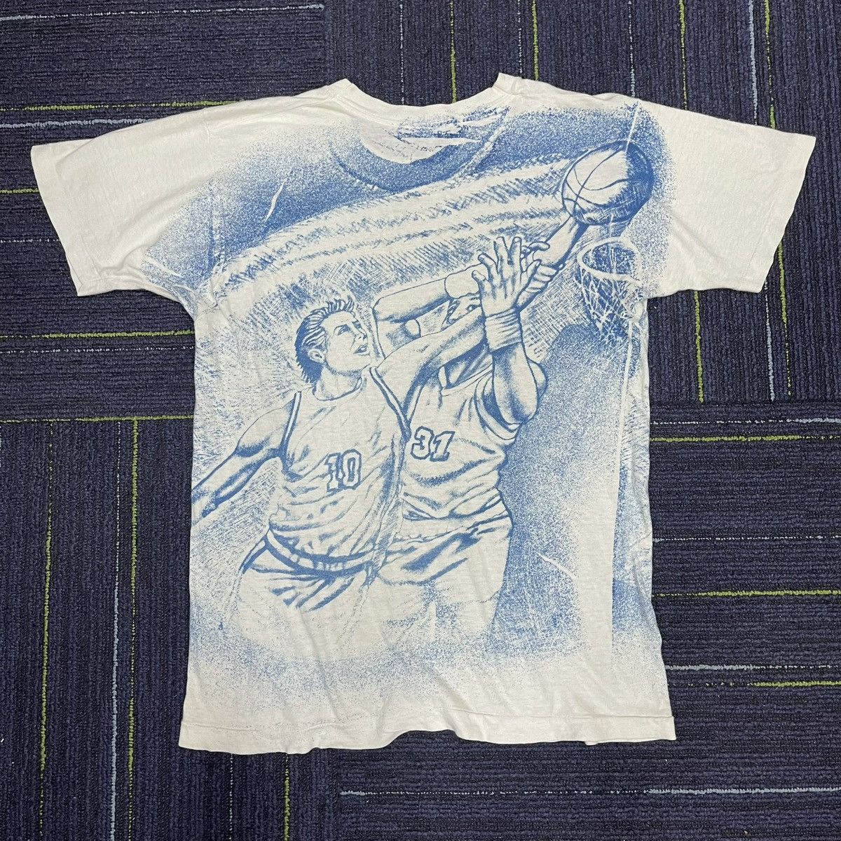 NBA × Vintage VINTAGE KENTUCKY WILDCATS 80s AOP STREETWEAR T SHIRT Size US L / EU 52-54 / 3 - 2 Thumbnail