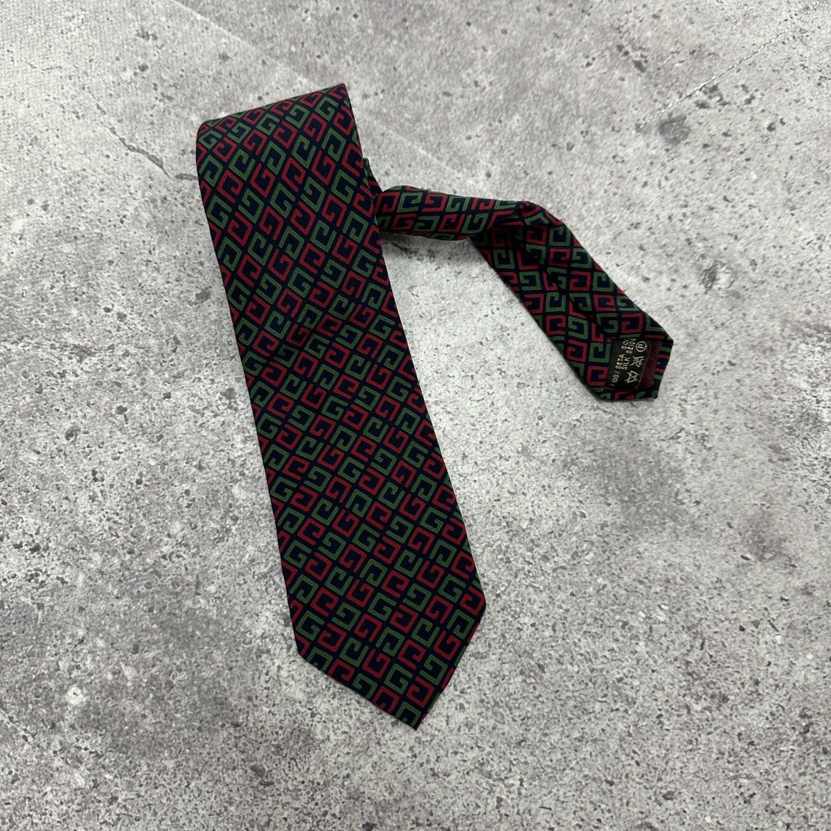 Vintage Vintage 90s Givenchy Gentleman Paris Monogram silk tie y2k Size ONE SIZE - 2 Thumbnail