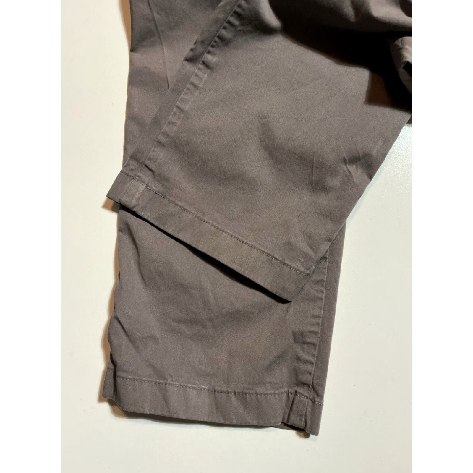 Paul Smith Paul Smith Chino Pants Mens Flat Front Organic Cotton Twill Gray 32 Regular Classic Casual Size US 32 / EU 48 - 8 Thumbnail