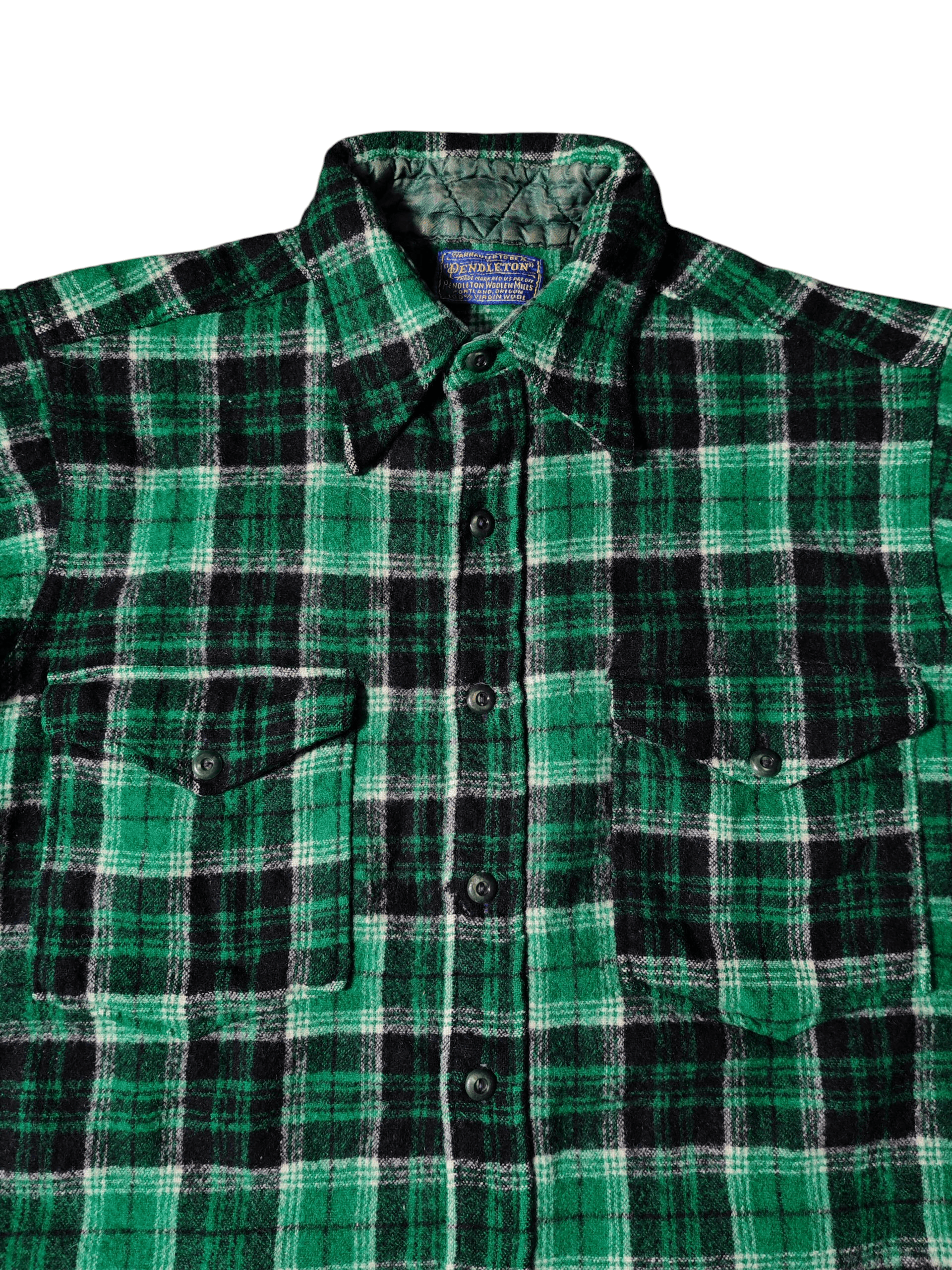Pendleton True Vtg 1940s Pendleton Wool Shirt Rare 100% Virgin S M USA Size US M / EU 48-50 / 2 - 1 Thumbnail