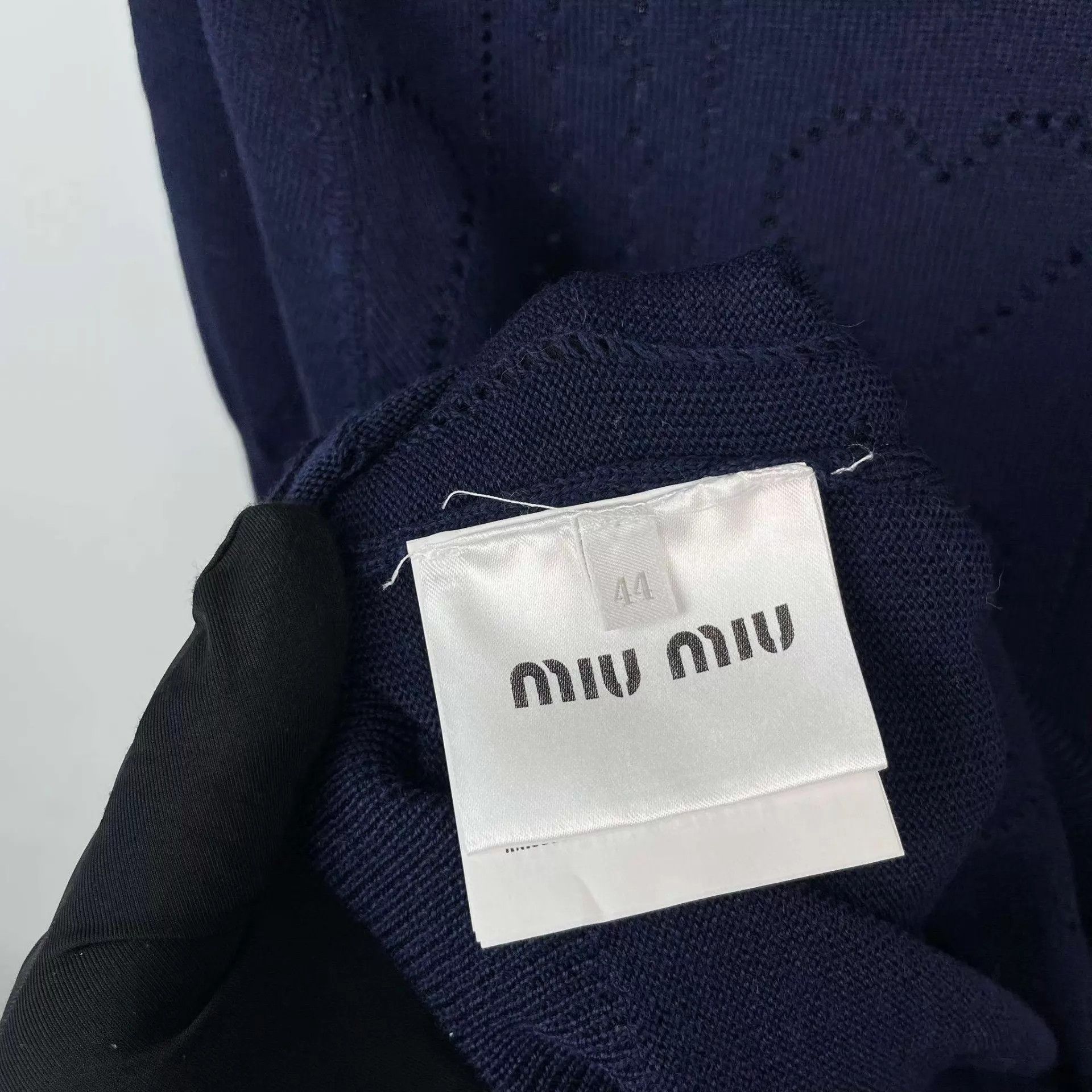 Miu Miu MIU MIU blue short-sleeve tee women's Size M / US 6-8 / IT 42-44 - 4 Thumbnail