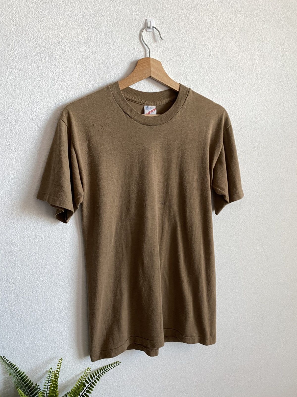 Vintage Vintage 90s Blank Single Stitch Tee Size US M / EU 48-50 / 2 - 2 Thumbnail