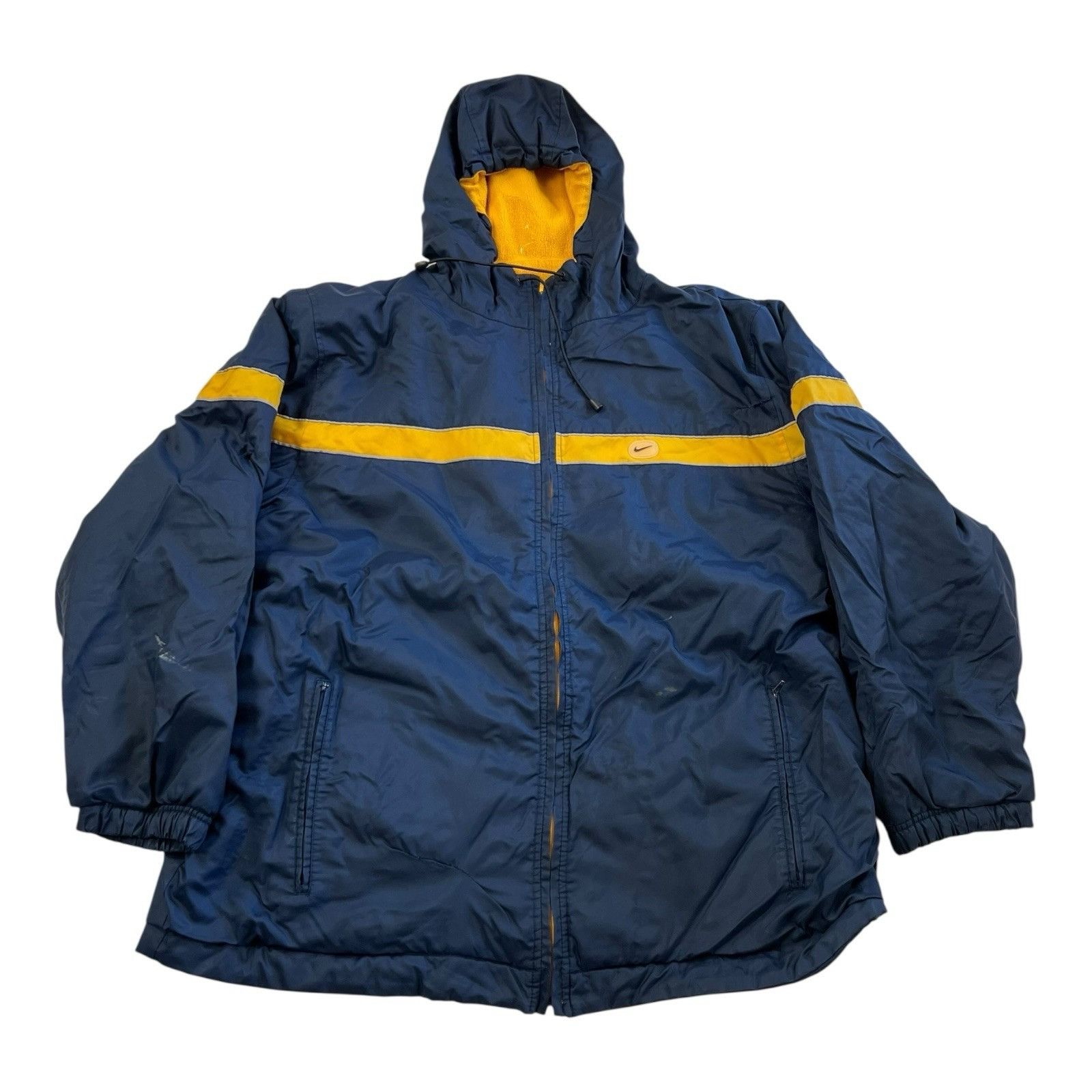 Nike Vintage Nike Reversible Jacket Size Large Blue Yellow Fleece Size US L / EU 52-54 / 3 - 2 Thumbnail
