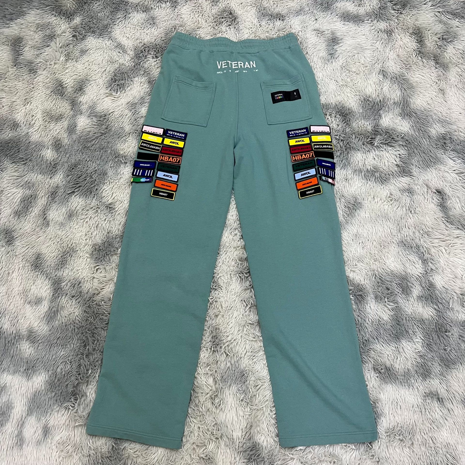 Pre-owned Hood By Air . Hba Veteran Series Medal Guardpants In Green Lake