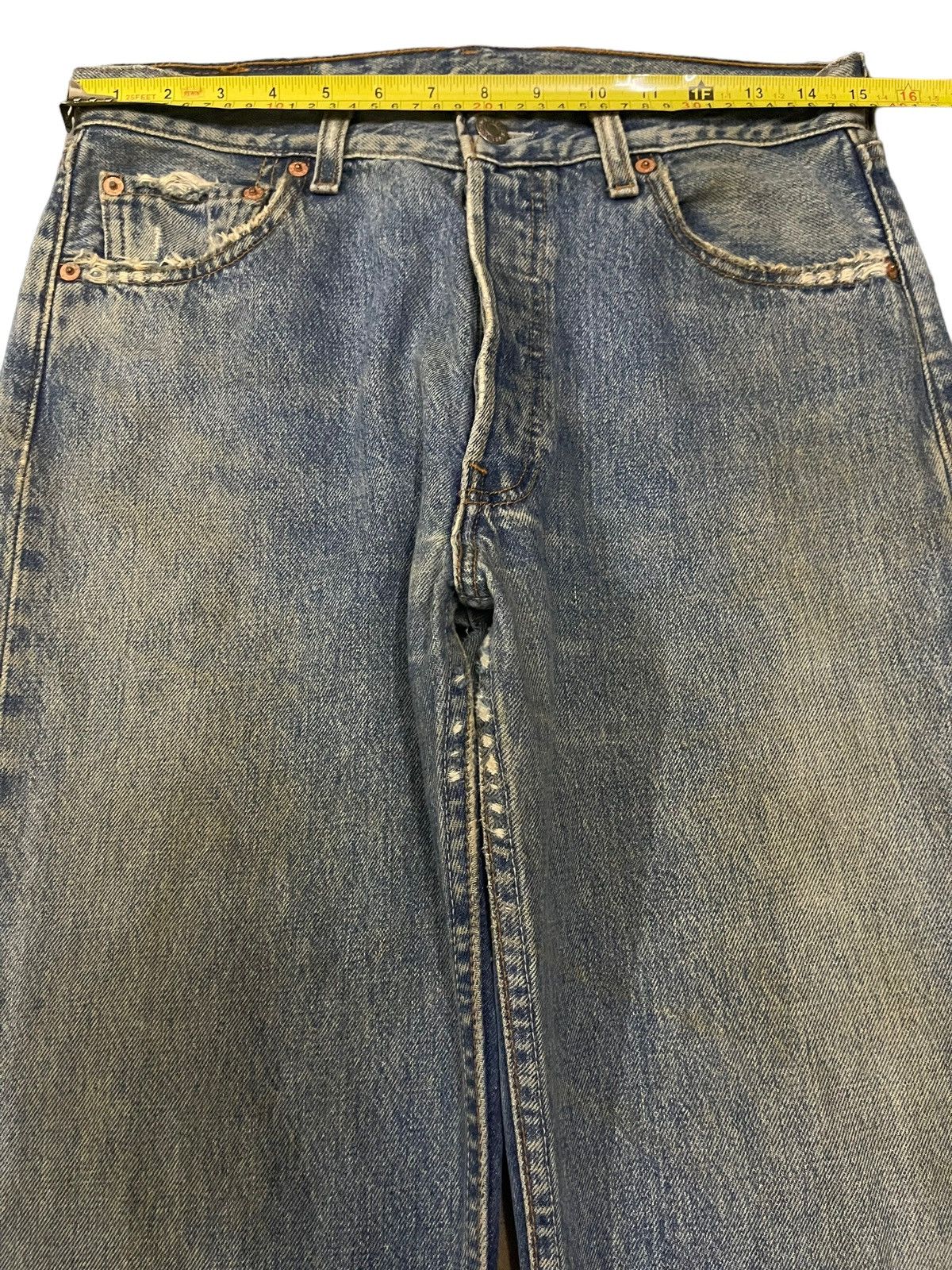 Levi's Vintage 90s Levis 501 Blue Wash Classic Style Jeans Size US 30 / EU 46 - 13 Thumbnail
