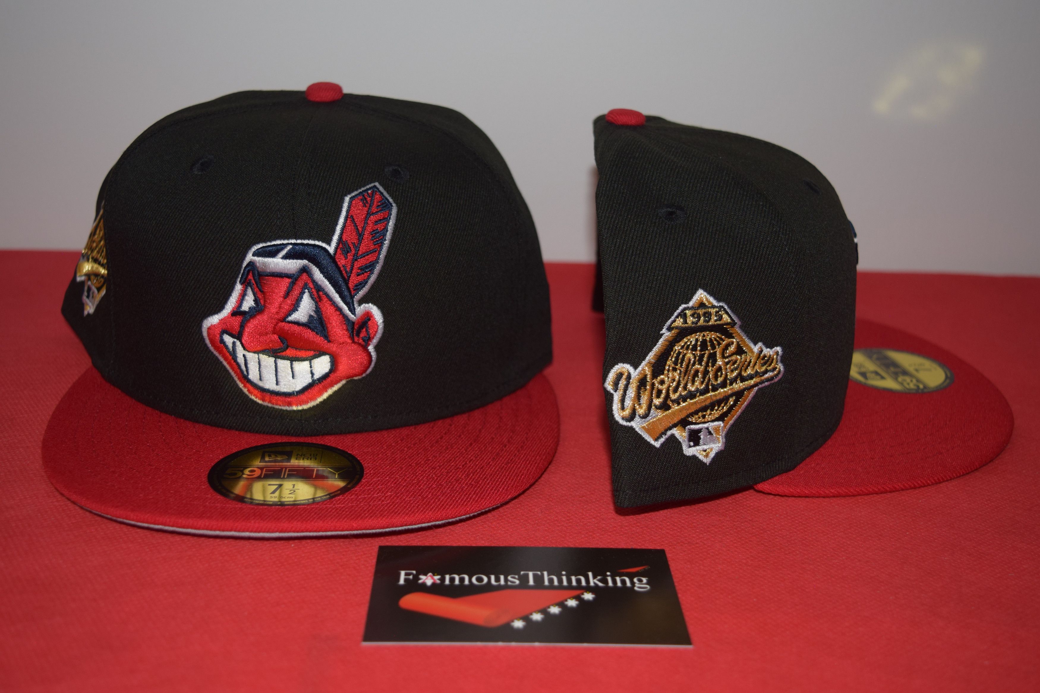New Era New Era Cleveland Indians Chief Wahoo 1995 WS Patch Hat Size ONE SIZE - 1 Thumbnail