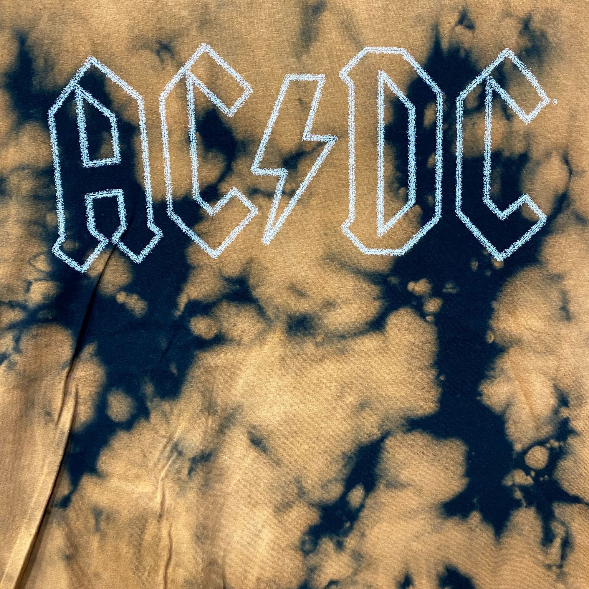 AC/DC AC/DC Tie Dye Rock Band Sleeveless Croptop Medium Size M / US 6-8 / IT 42-44 - 2 Thumbnail