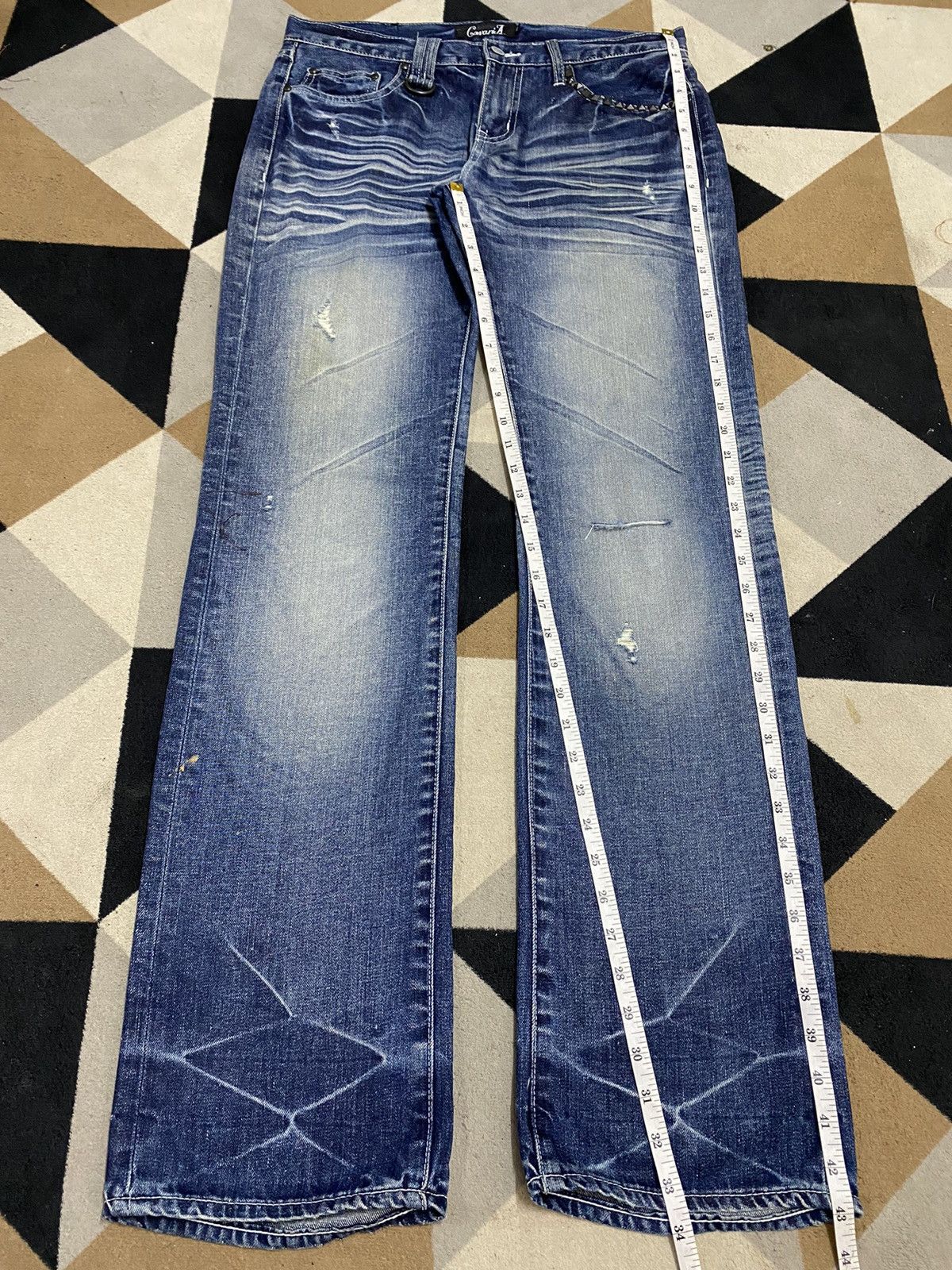 Seditionaries Whiskers Spikes Punk like Hysteric Glamour style Jeans Size US 33 - 16 Thumbnail