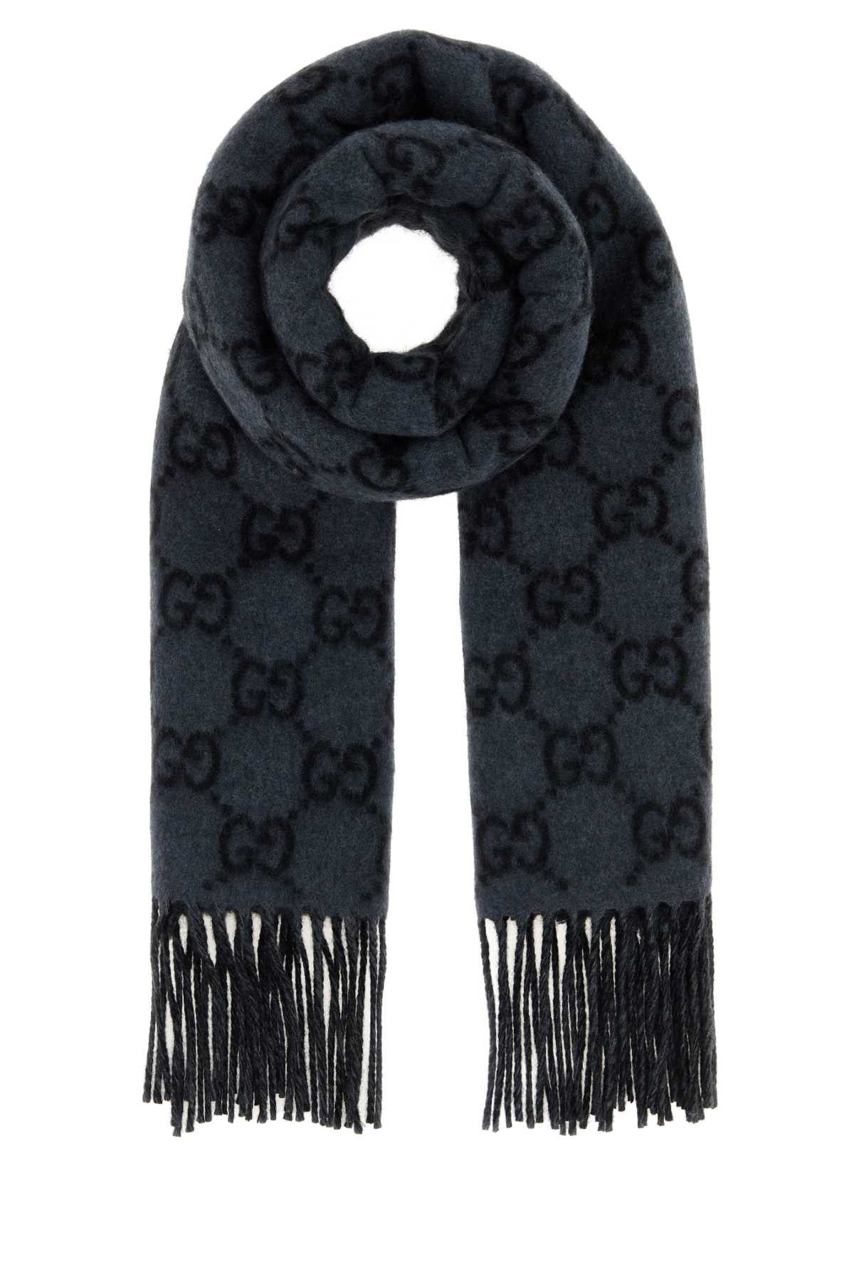 Gucci Embroidered Cashmere Scarf Size ONE SIZE - 1 Thumbnail