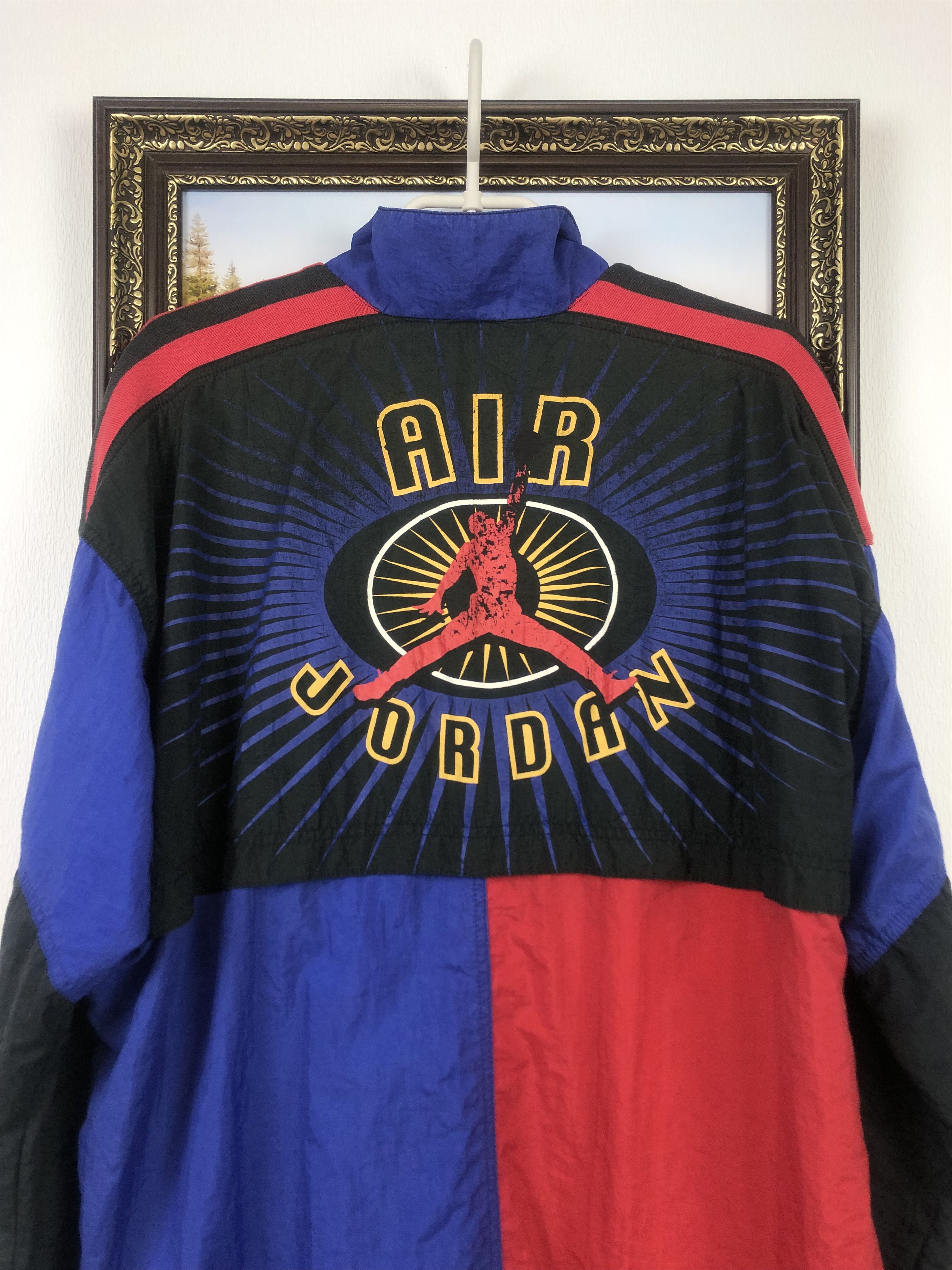 Nike Vintage 1990s Nike Authentic Air Jordan Windbreaker Jacket Size US S / EU 44-46 / 1 - 2 Thumbnail