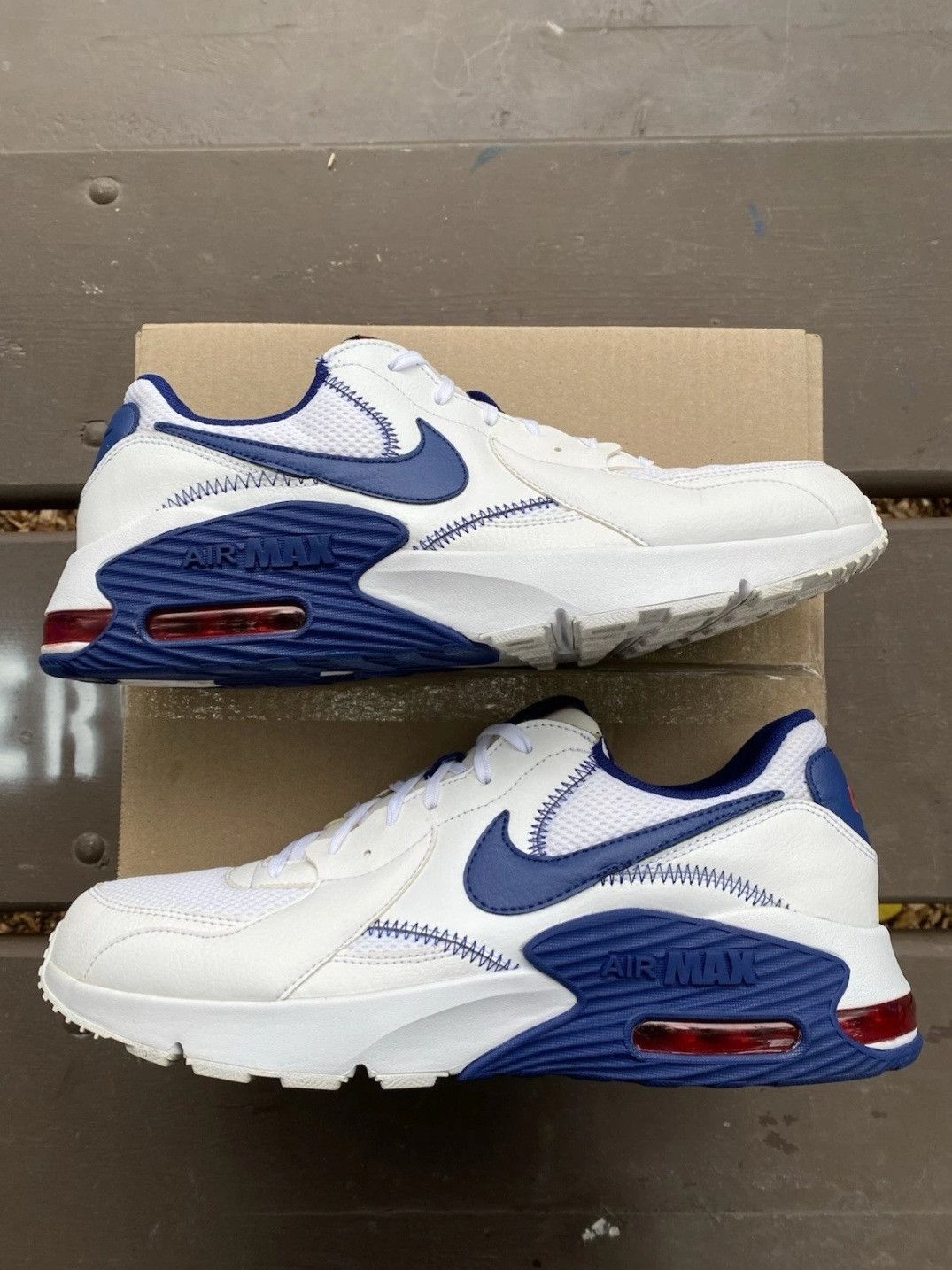 Nike Nike Air Max Excee White Deep Royal CZ9168100 Size 11.5 Men Size US 11.5 / EU 44-45 - 4 Thumbnail
