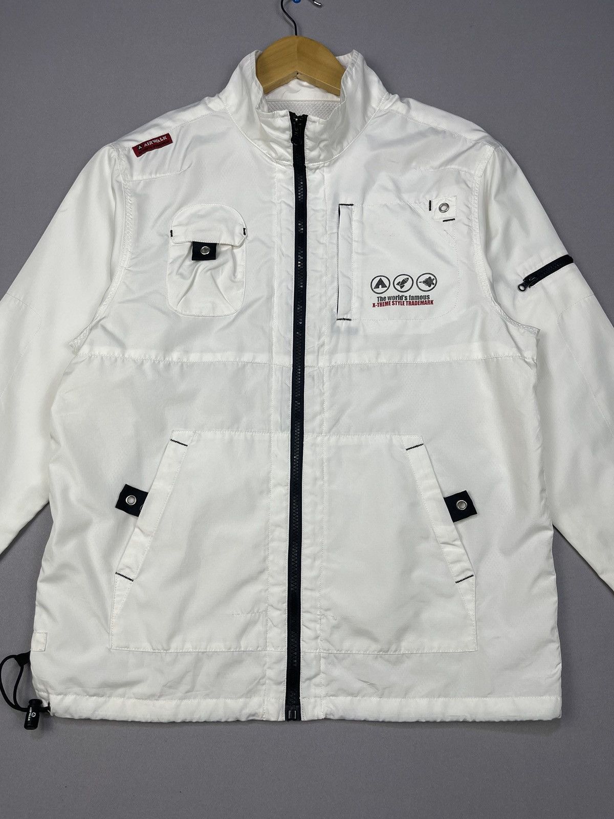 Airwalk AIRWALK U.S.A MILITARY Multi Pocket Utility Wind Breaker Size US XXS / EU 40 - 2 Thumbnail