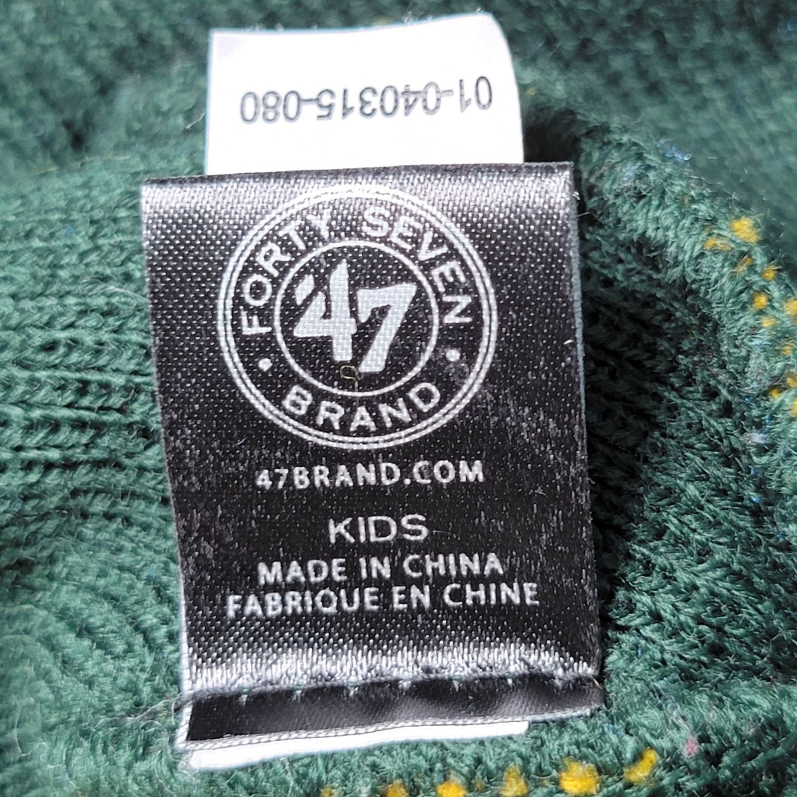 47 Brand 47 Brand Kids Green Bay Packers Beanie w/ Single Pom Pom Size ONE SIZE - 5 Thumbnail