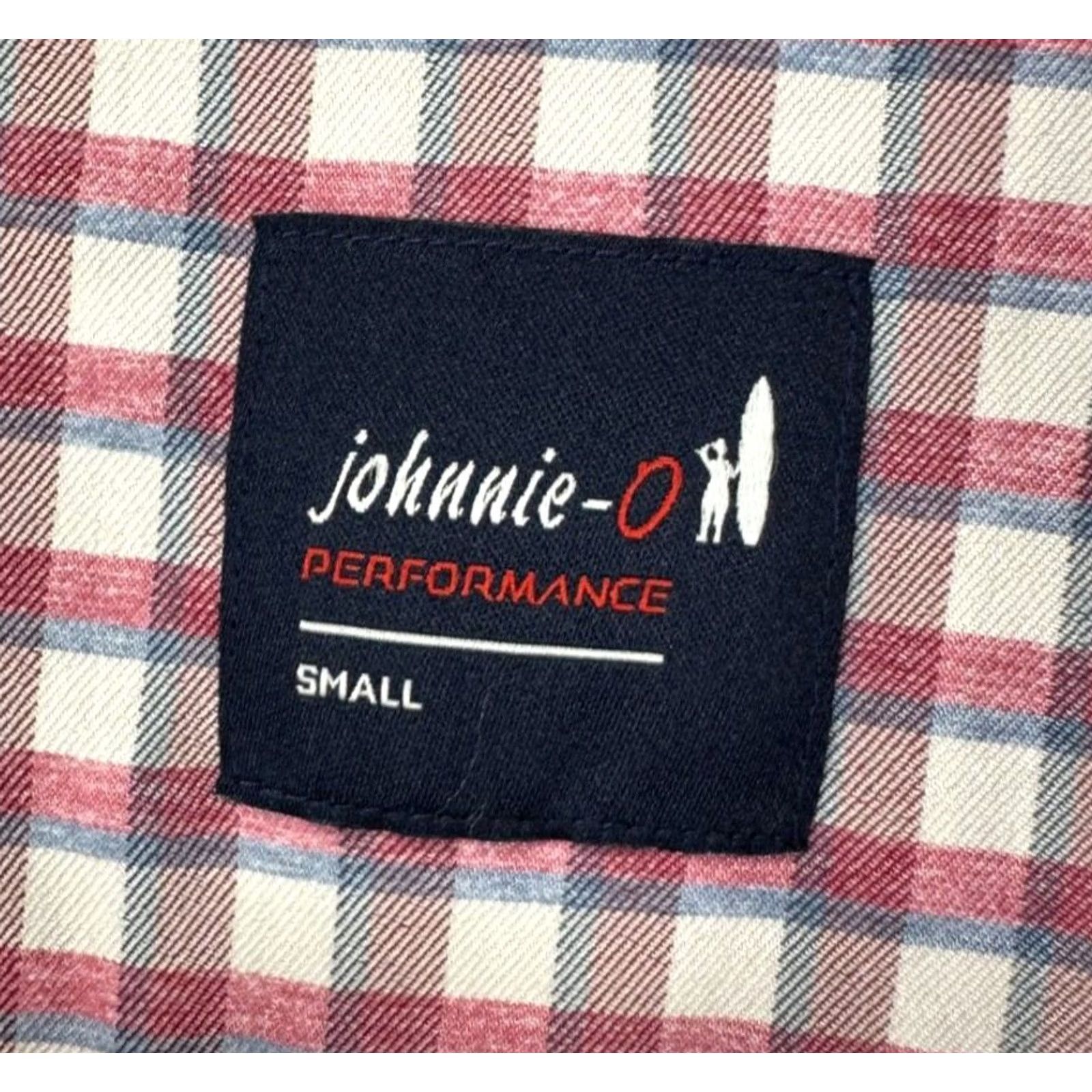 johnnie-O Johnnie-O Mead Performance Shirt Mens Small Red Plaid Nylon Blend Button-Up Size US S / EU 44-46 / 1 - 6 Thumbnail