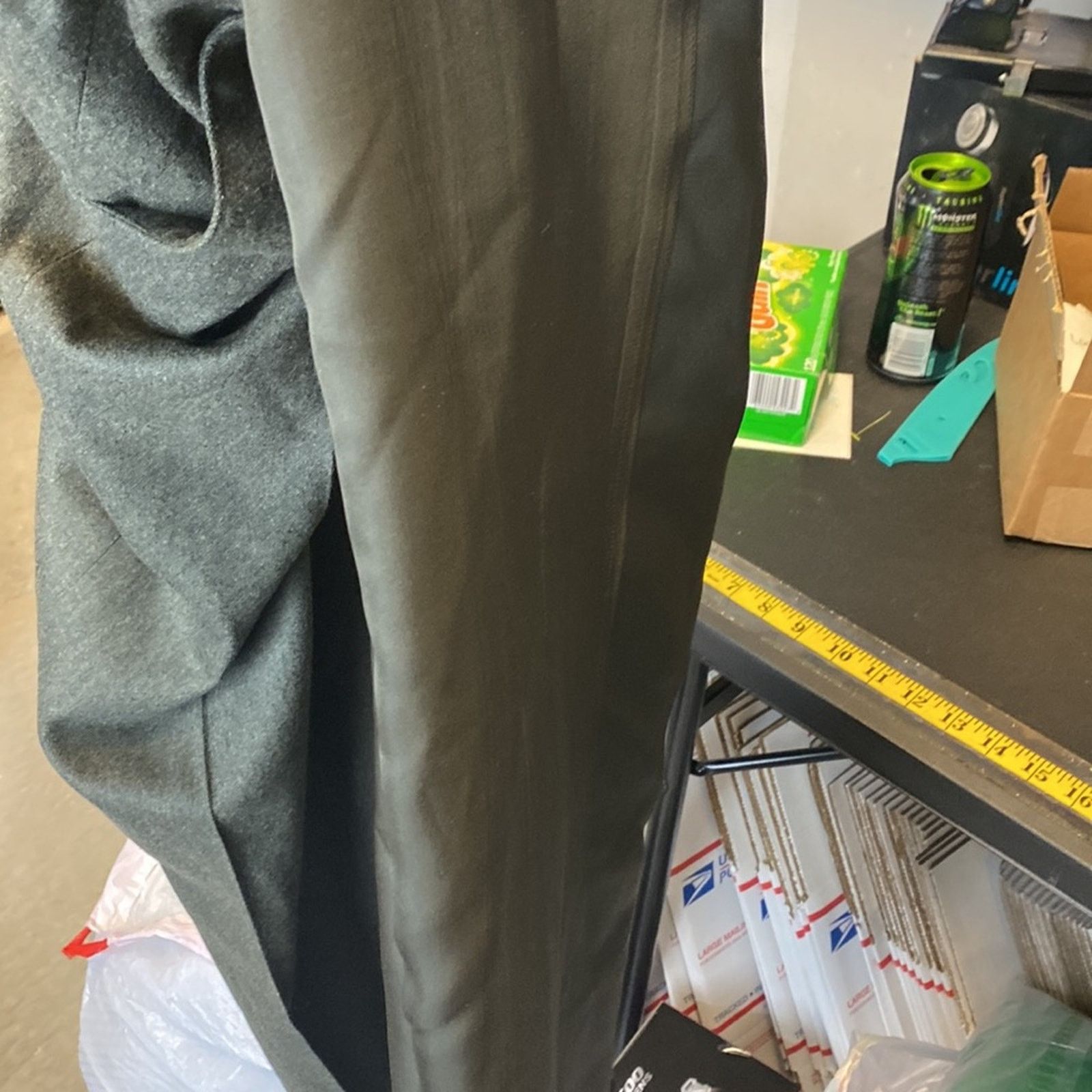 Banana Republic Banana Republic wool cashmere Martin wide leg pant green Size 28" / US 6 / IT 42 - 10 Thumbnail