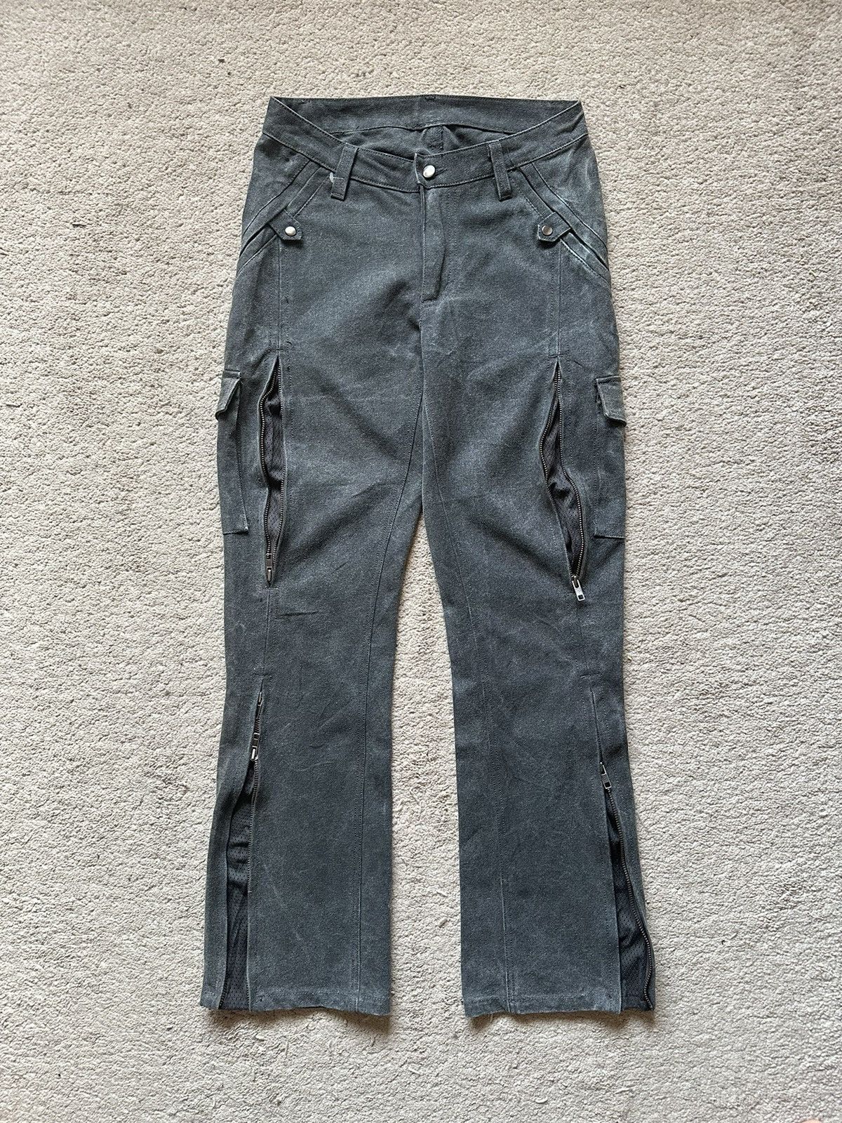 Kadoya 2000s Kadoya Leather Duck Cotton Motorcycle Flare Pant Size US 29 - 3 Thumbnail