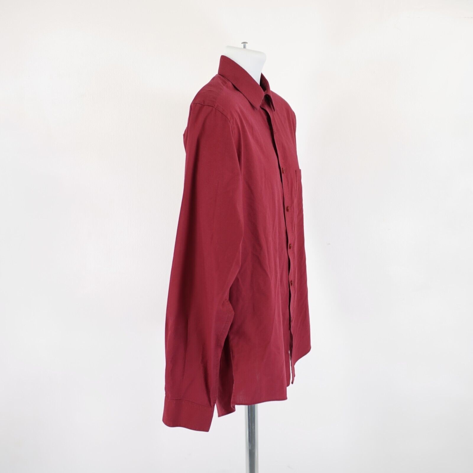 Pierre Cardin Pierre Cardin Slim Fit Red 2XL Collared Dress Shirt Pocket C Size US XXL / EU 58 / 5 - 7 Thumbnail
