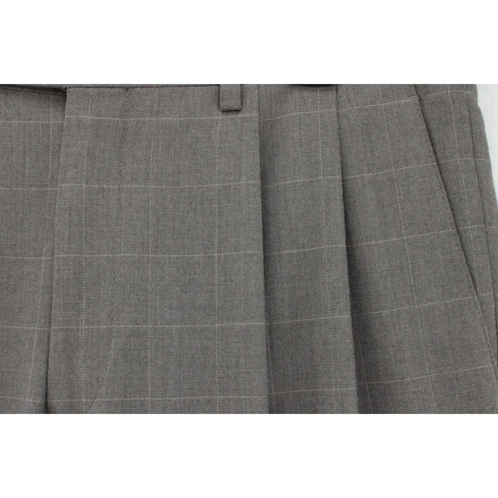 Polo Ralph Lauren Ralph Lauren Pants Mens 34x30 Gray Plaid Windowpane Cuffed Preppy Office Casual Size US 34 / EU 50 - 4 Thumbnail