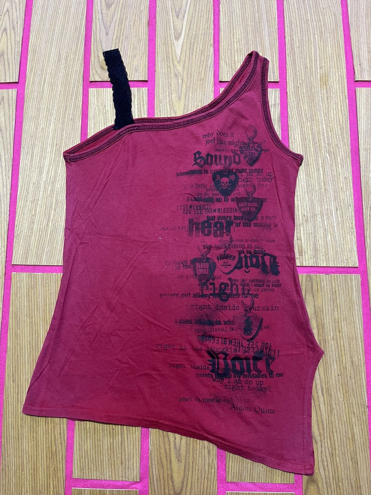 If Six Was Nine Y2K TANK TOP ALGON QUINS punk ifsix style Size S / US 4 / IT 40 - 1 Thumbnail