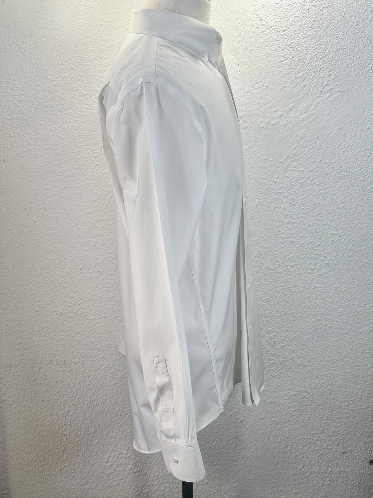 Nordstrom Nordstrom Trad. Fit Wrinkle Free White Mens 35 Button-Down Size 36R - 4 Thumbnail