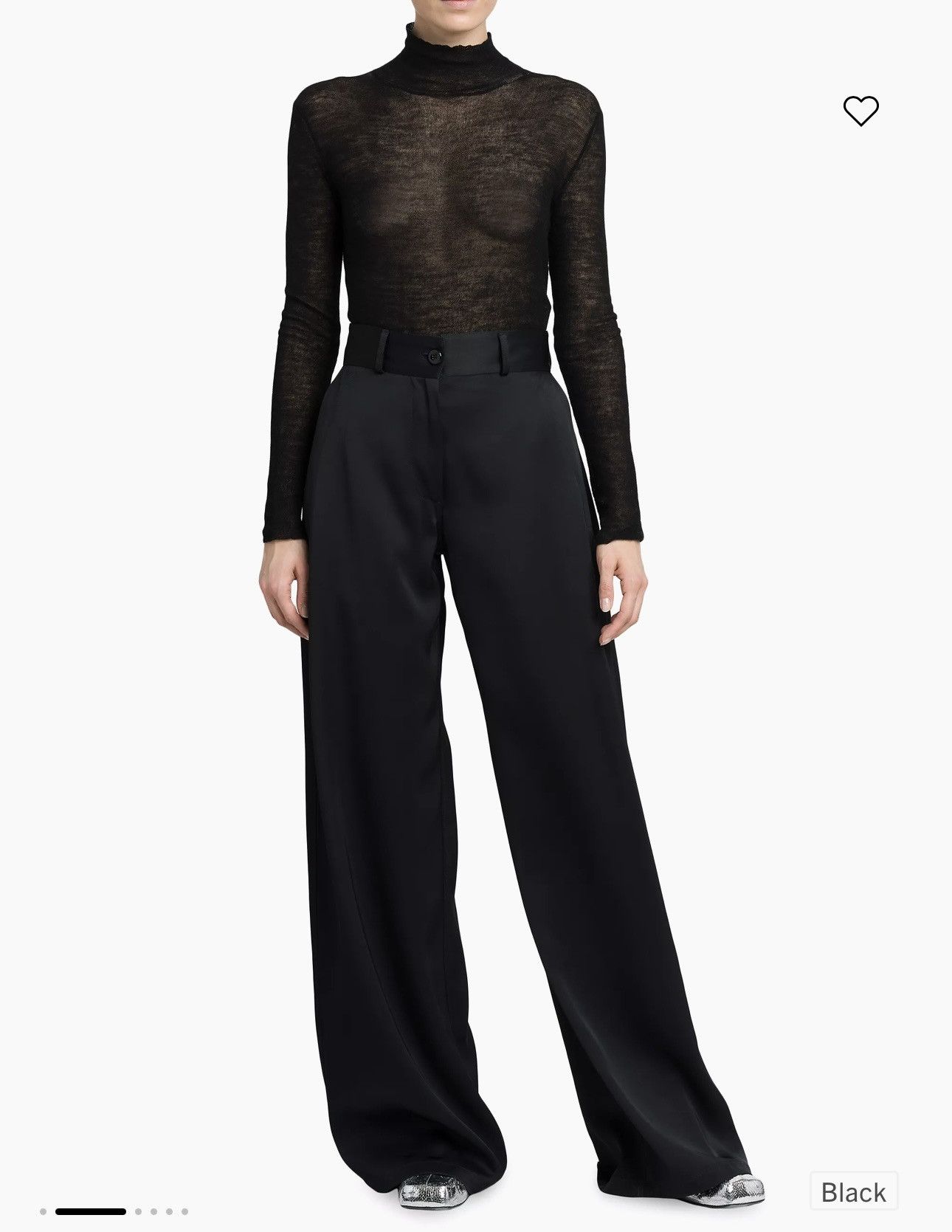 Jil Sander Jil Sander Wide-Leg Twill Trousers Size 30" / US 8 / IT 44 - 2 Thumbnail